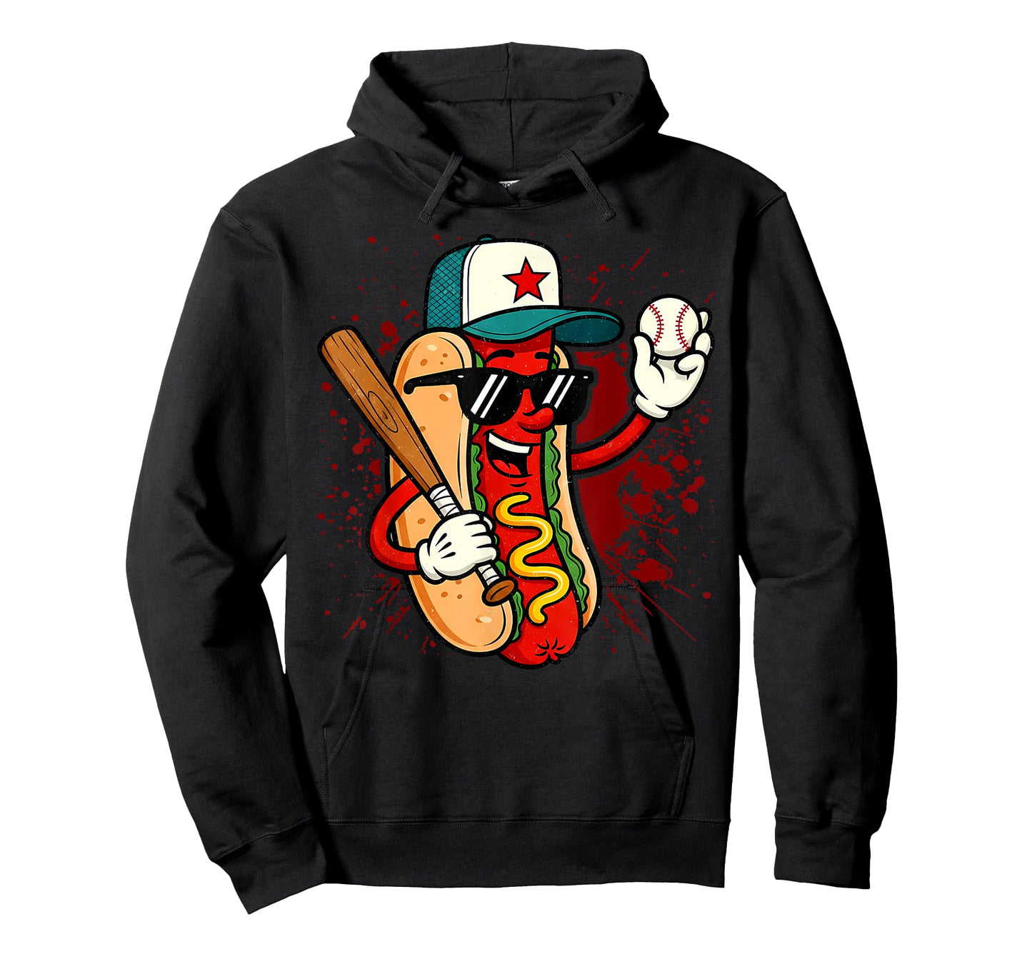 Retro Vintage Baseball Hot Dogs - Funny T-Shirt
