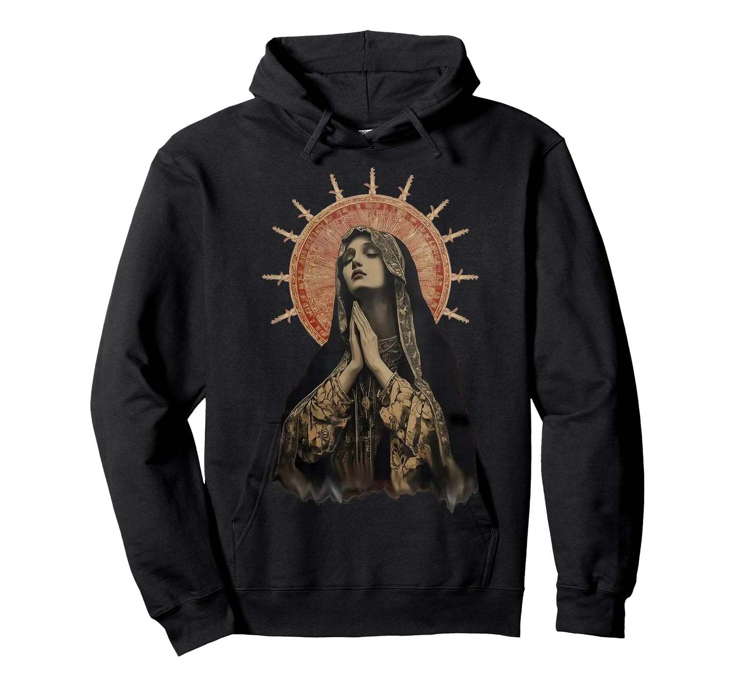 Stained Glass Madonna Prayer Faith T-Shirt