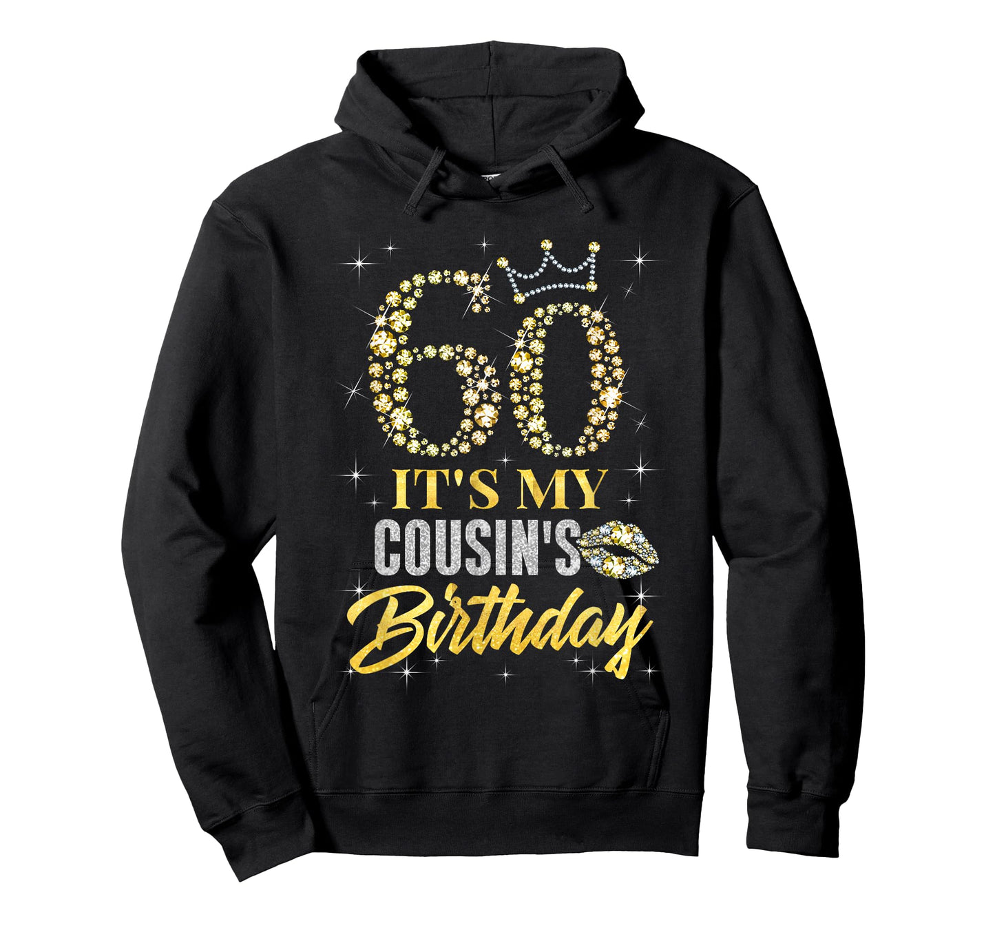 60 It's My Cousin's Birthday Crown Happy 60 Years Old T-Shirt
