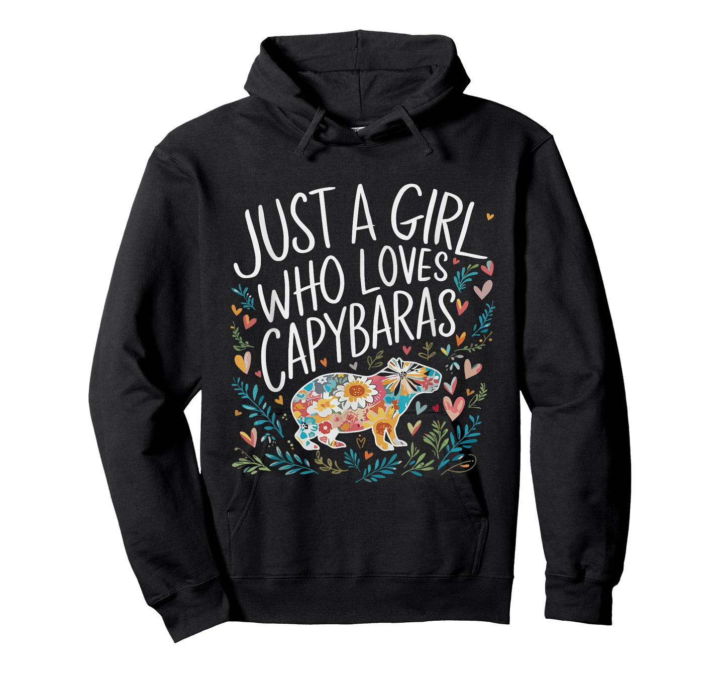 Cute Just A Girl Who Loves Capybaras Men Women Girls T-Shirt