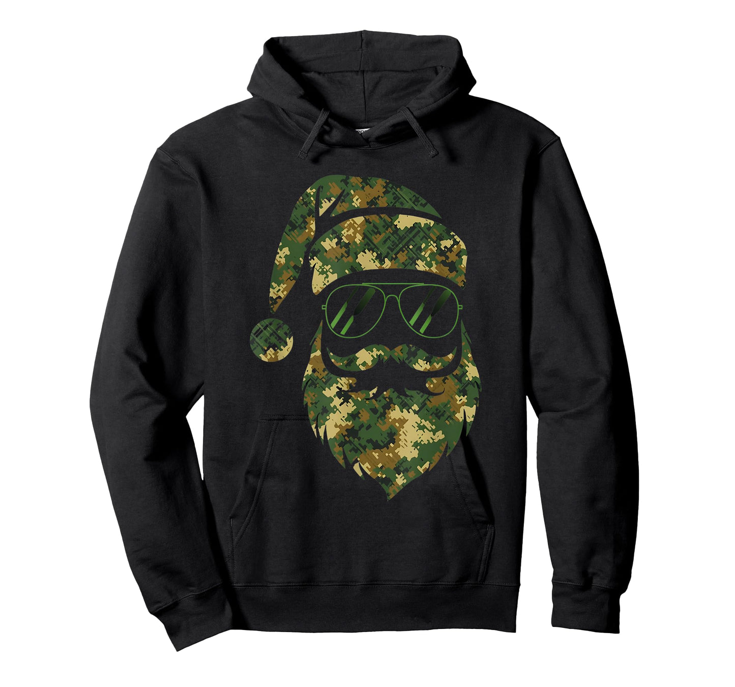 Vintage Santa Face Camouflage Christmas Xmas Camo Men Boys T-Shirt