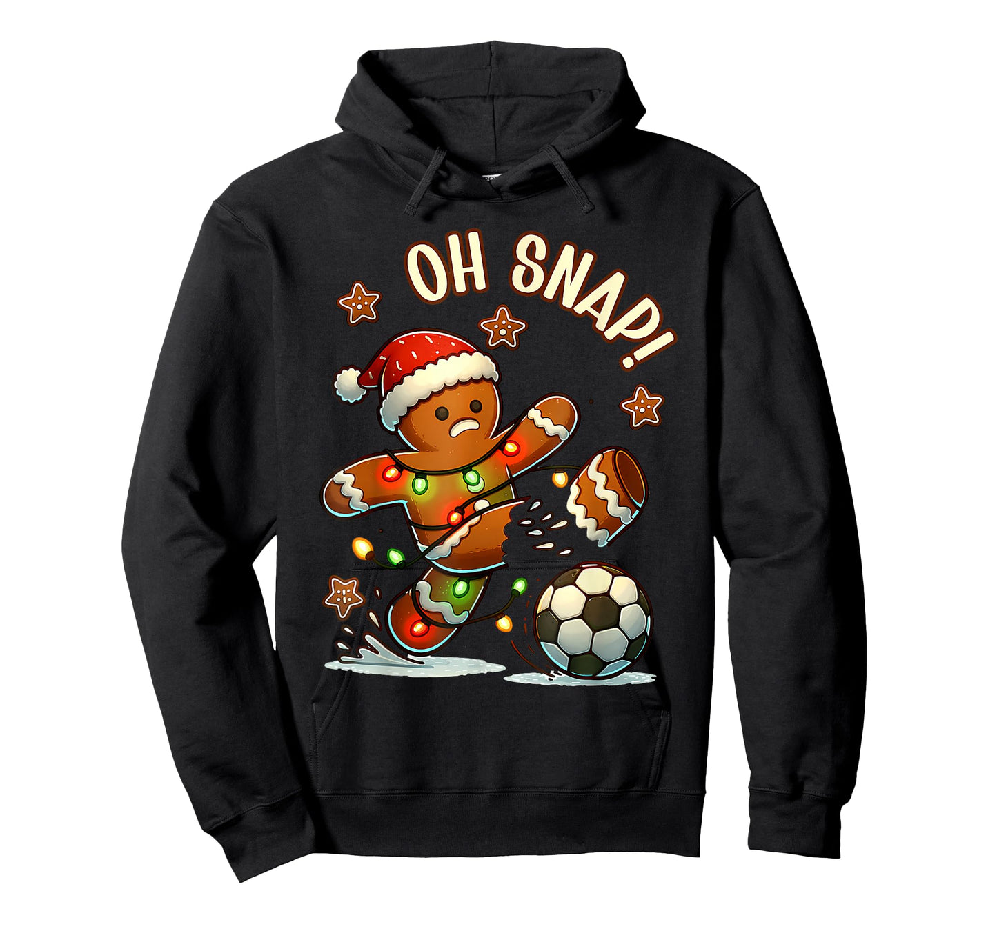Oh Snap Gingerbreadman Christmas Soccer T-Shirt