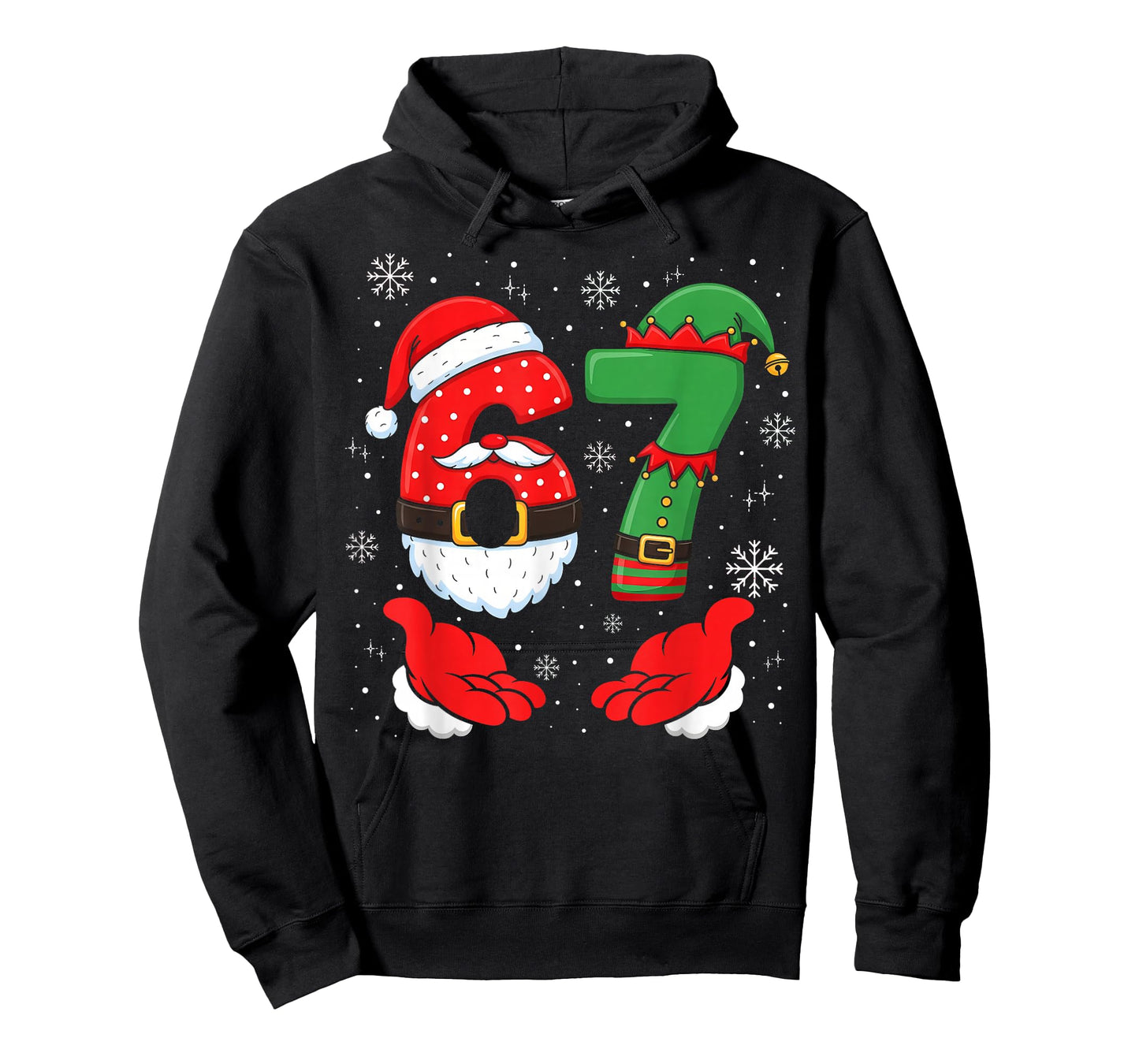 67 Six Seven 6 7 Meme Xmas Custome Couple Christmas Matching T-Shirt