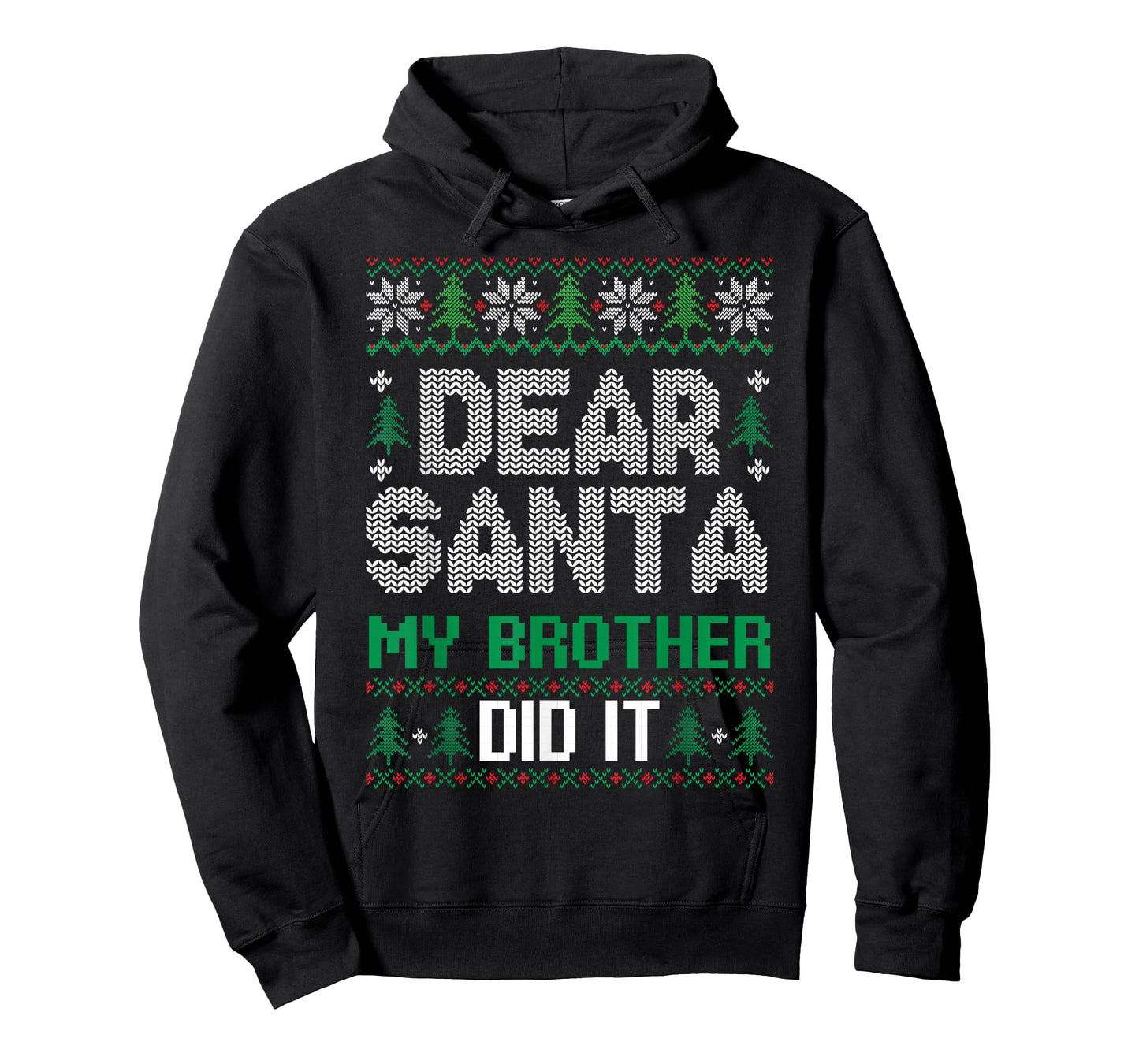 Dear Santa My Brother Did It Funny Christmas Boys Girls Kids T-Shirt