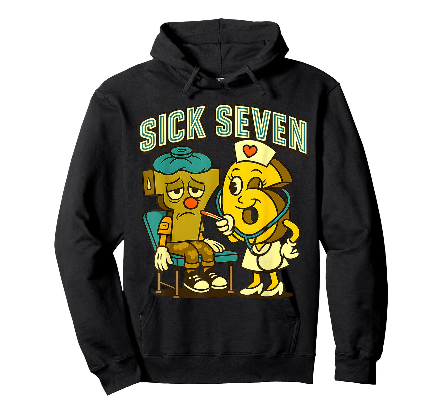 Sick Seven 67 Halloween Funny Meme Sick 7 and Nurse 6 T-Shirt