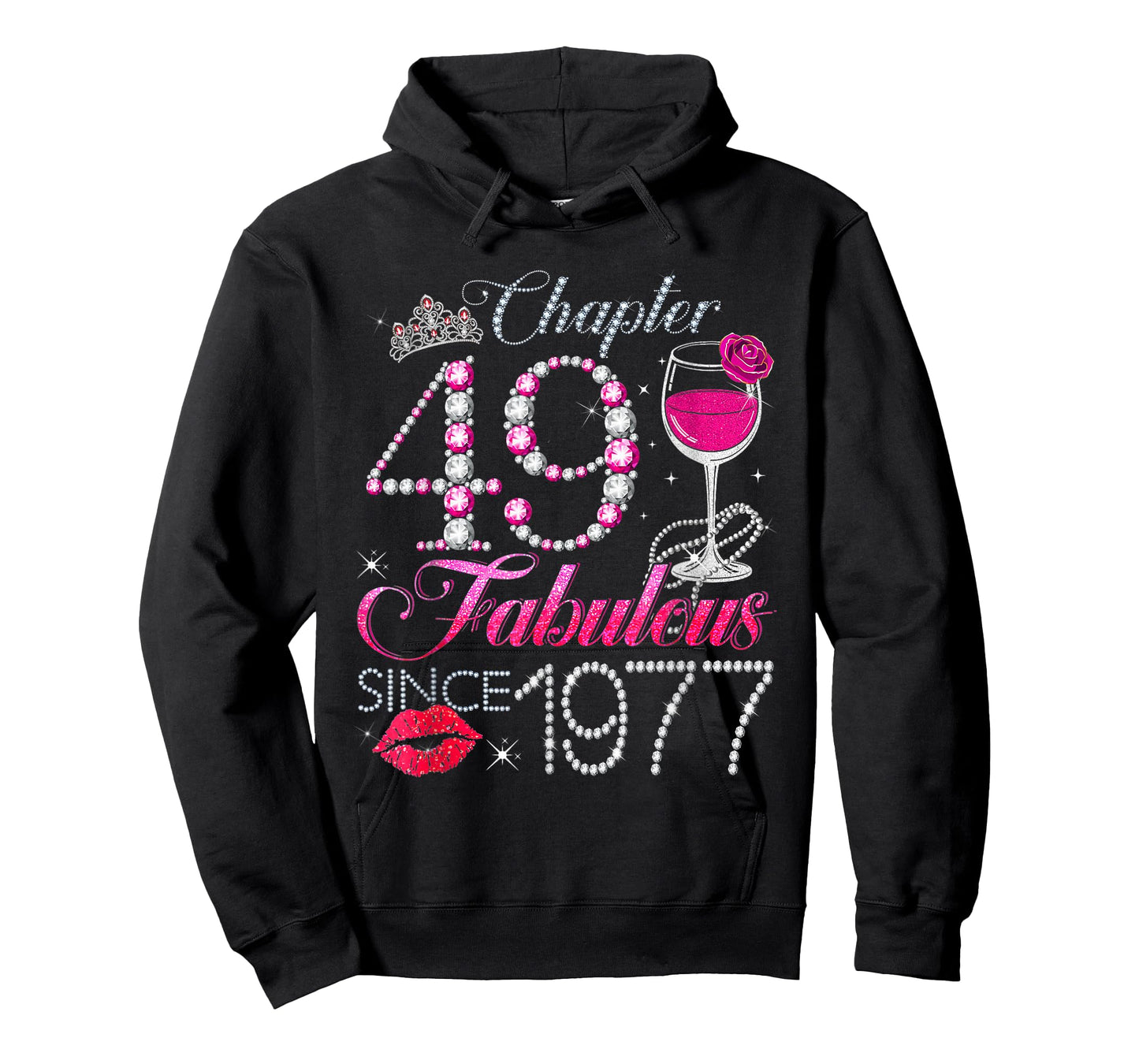 Chapter 49 Fabulous Since 1977 49th Birthday Queen Diamond T-Shirt