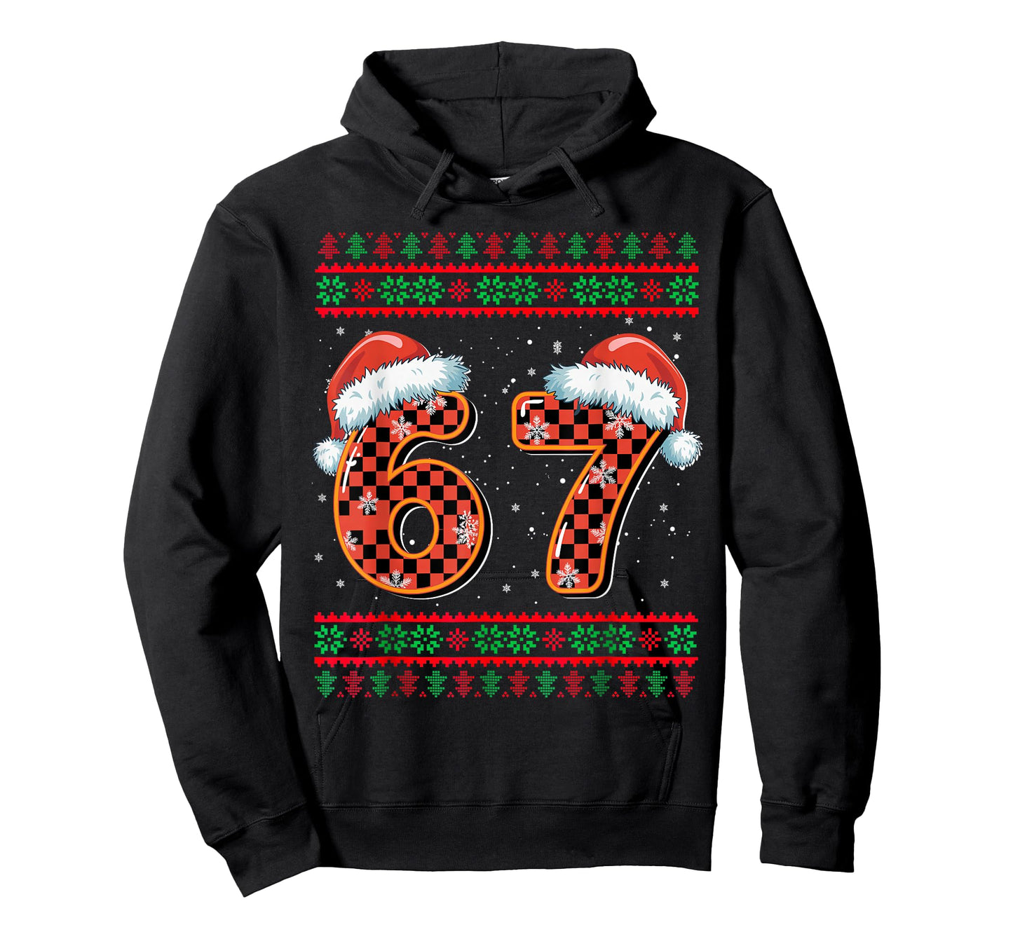Funny 67 Six Seven Meme Brainrot Cringe Christmas Pajamas T-Shirt