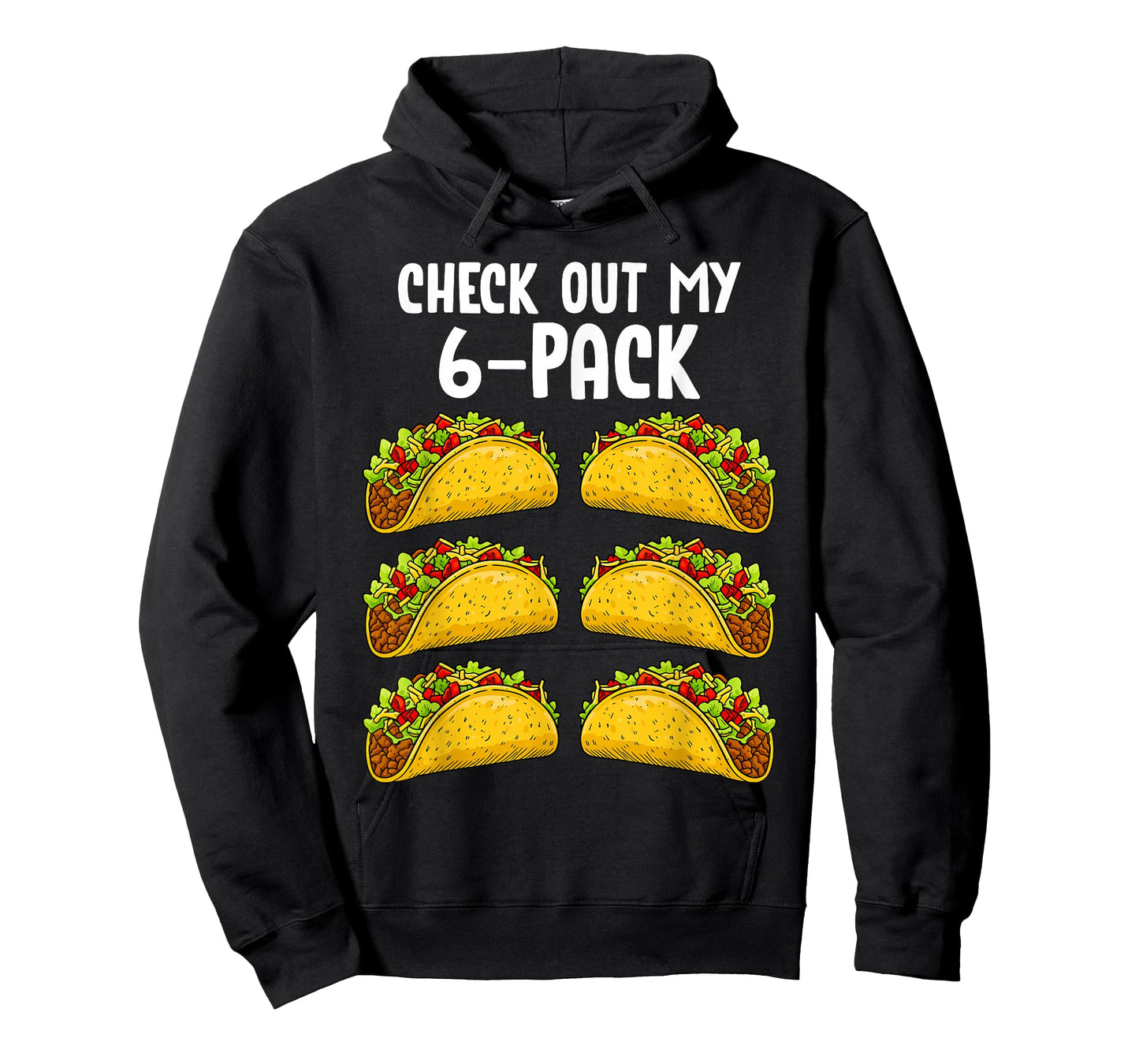 Funny Check Out My 6 Pack Taco Gym Fitness Mexican Food T-Shirt