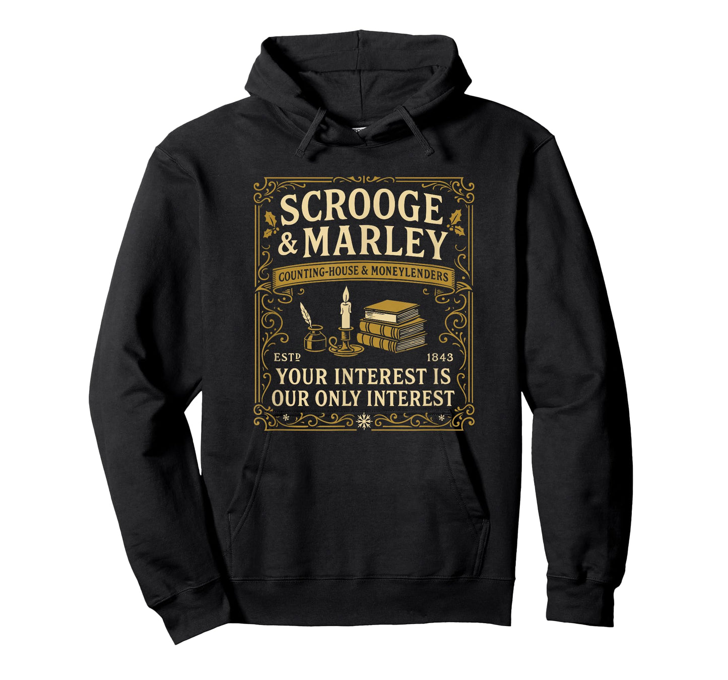 Scrooge and Marley Vintage Dickens Christmas T-Shirt