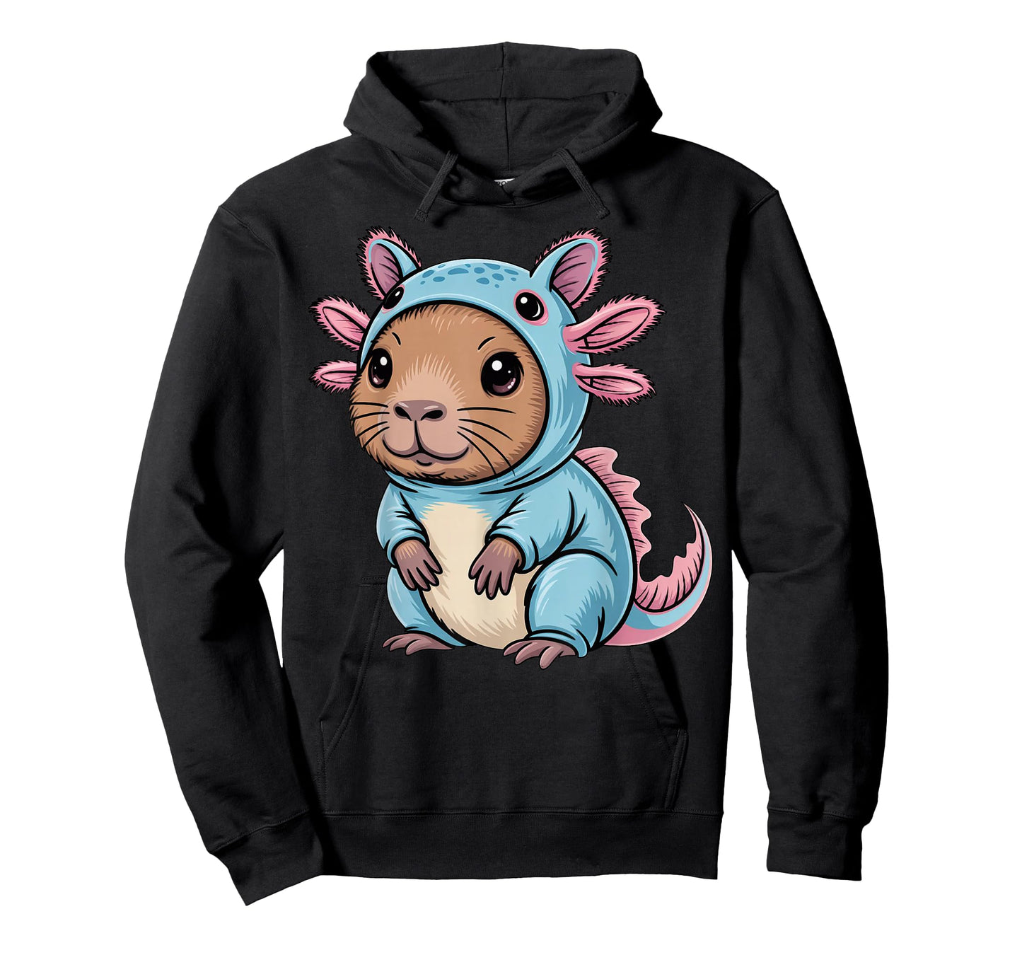 Cute Capybara Axolotl Costume Funny Animal Gifts T-Shirt