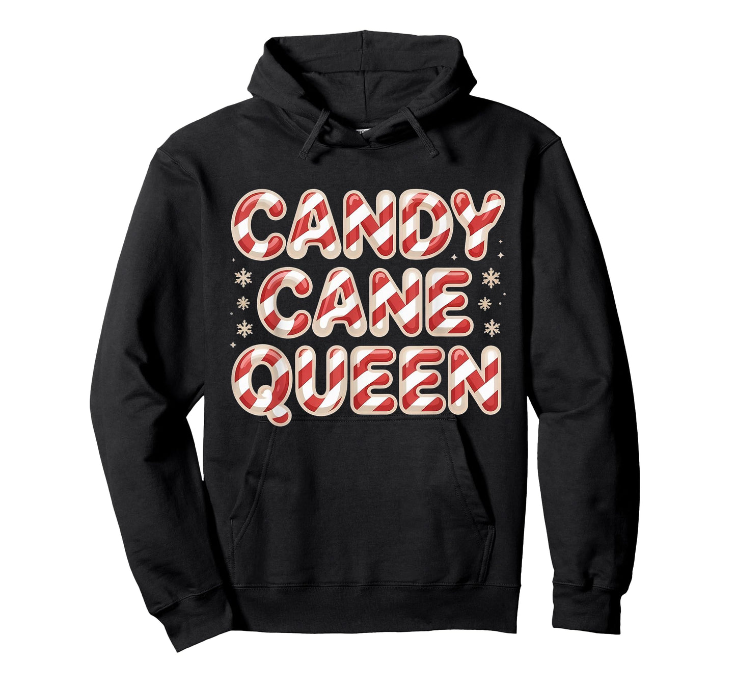 Candy Cane Queen FUUNY Christmas Xmas Holiday Women T-Shirt