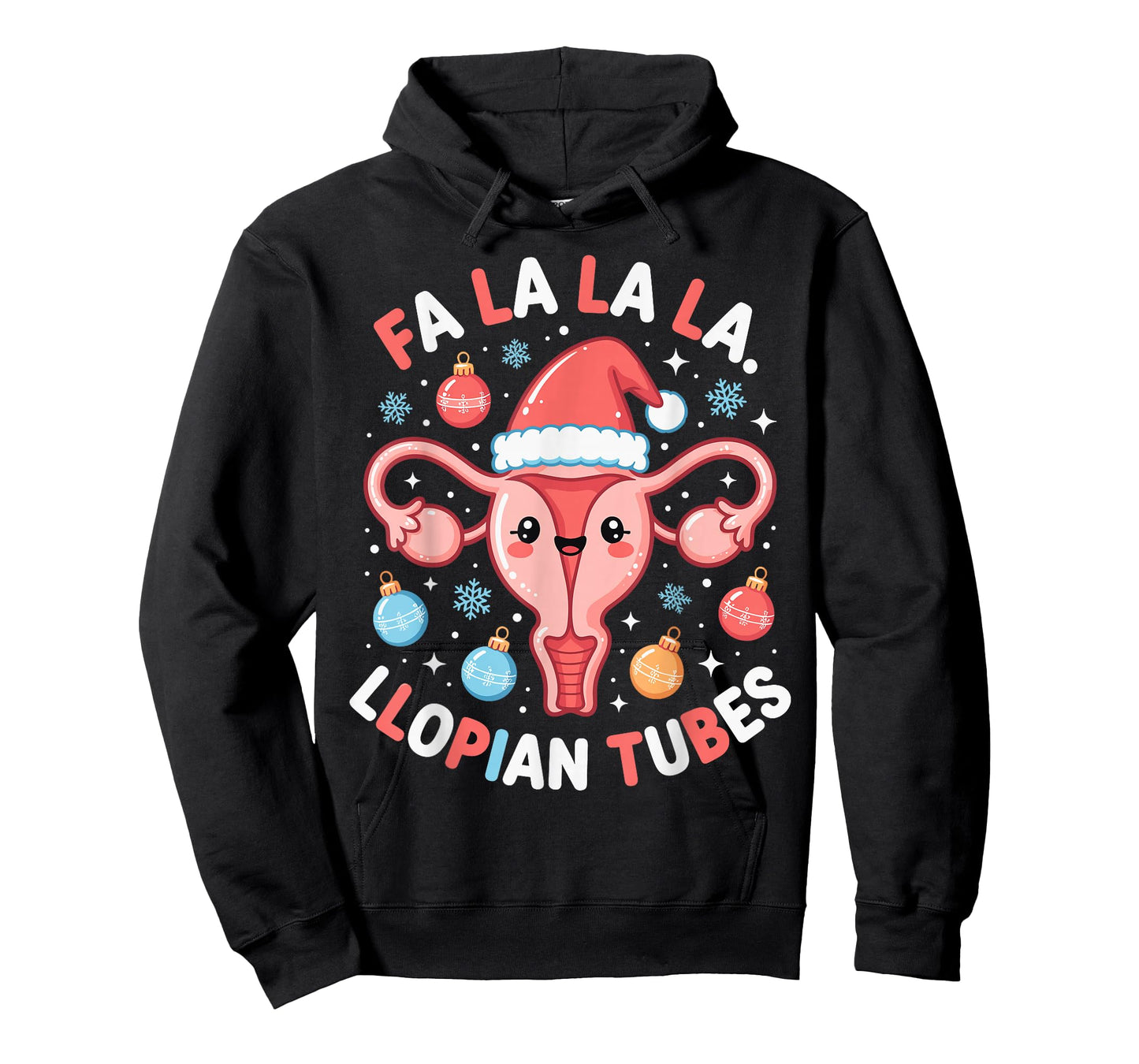 OBGYN Christmas Obstetrics Doctor Nurse Fallopian Tubes Pun T-Shirt