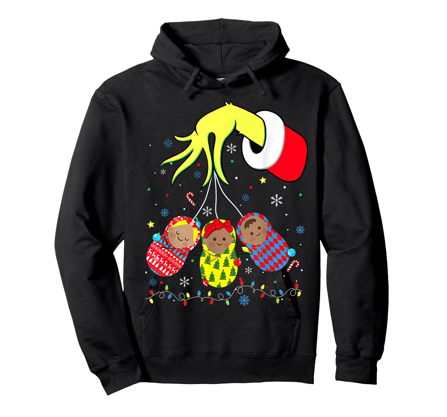 Labor and Delivery Nurse Xmas Lights Merry Christmas Holiday T-Shirt