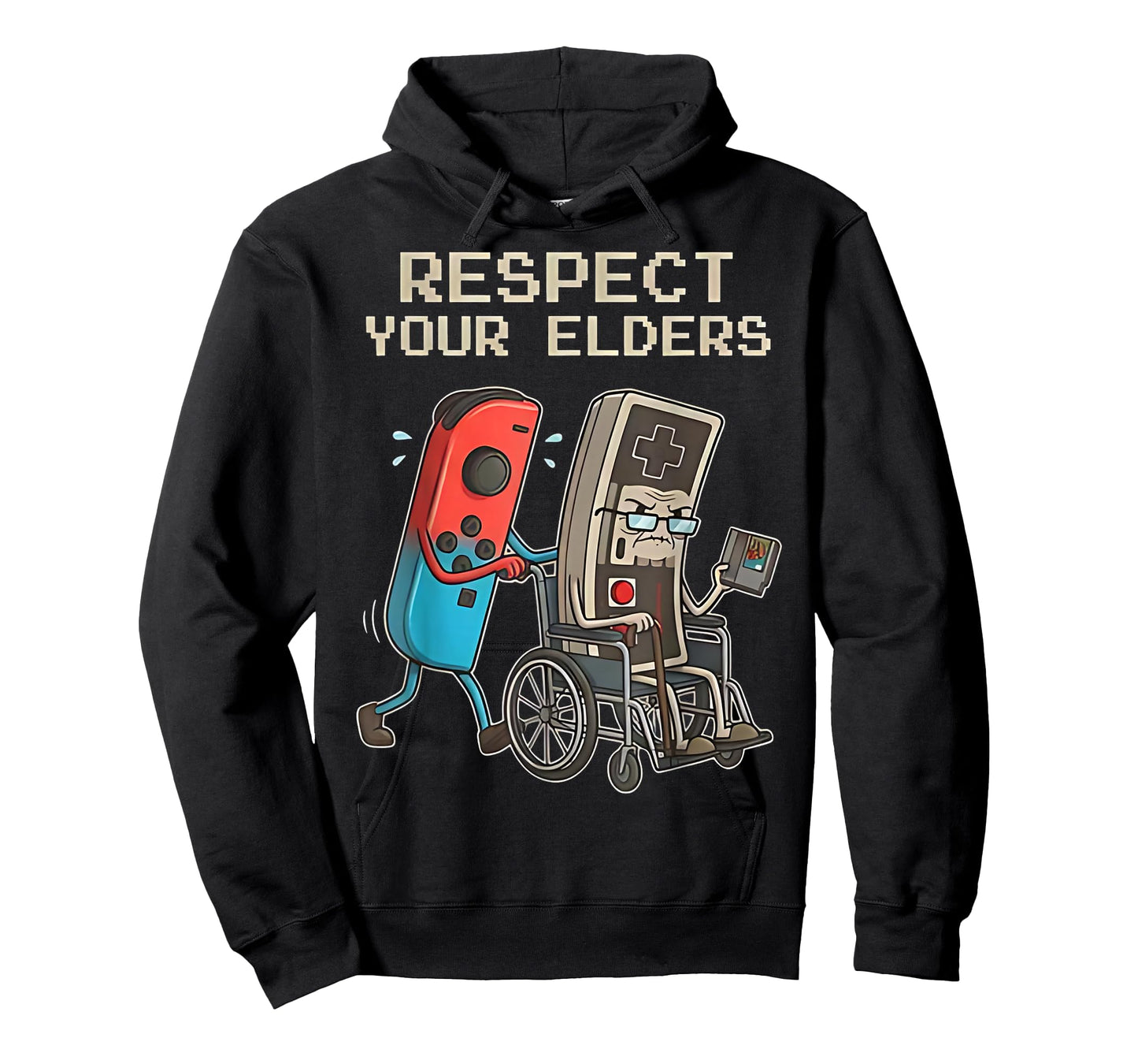 Respect Your Elders Retro Gaming Funny Gamer Controller 80s T-Shirt