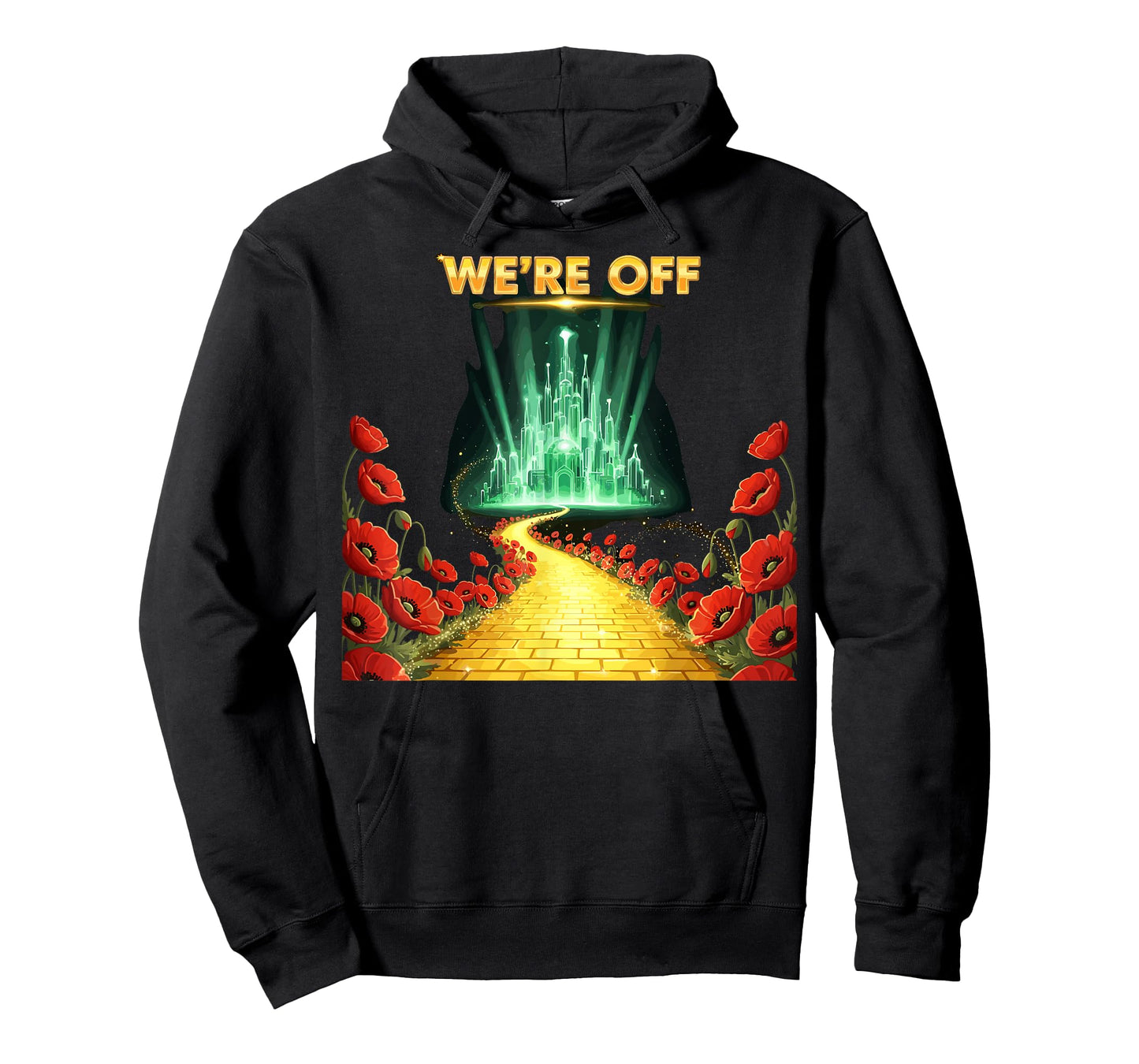 We 're Off Funny Yellow Path Brick Wizard Literature School T-Shirt