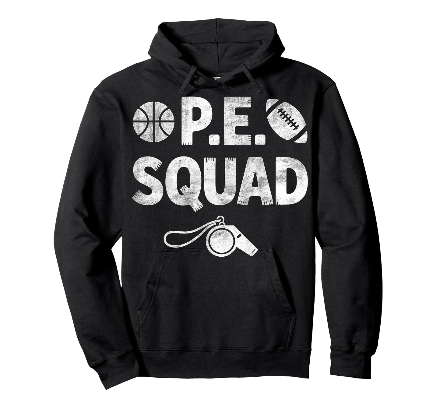 PE Squad Gym Coach Physical Education Teacher Crew T-Shirt