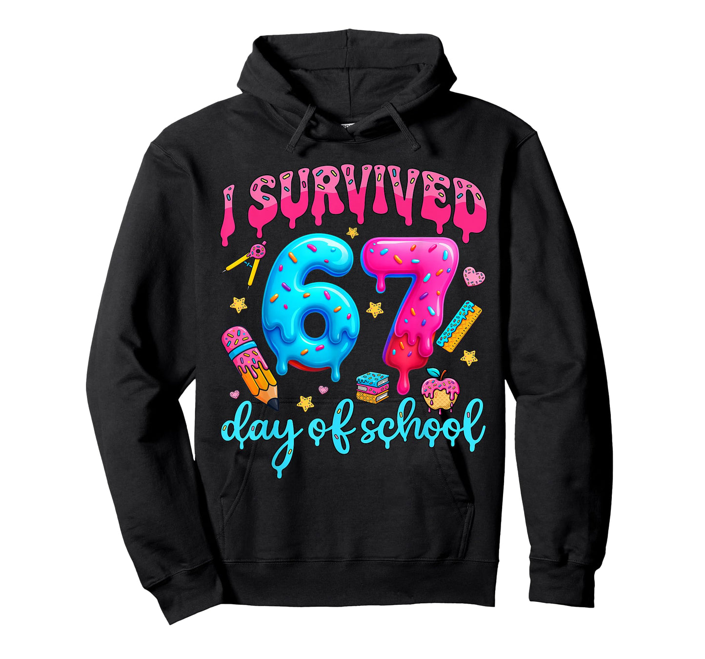 I Survived 67 Days of School Six Seven Meme Teacher Student T-Shirt