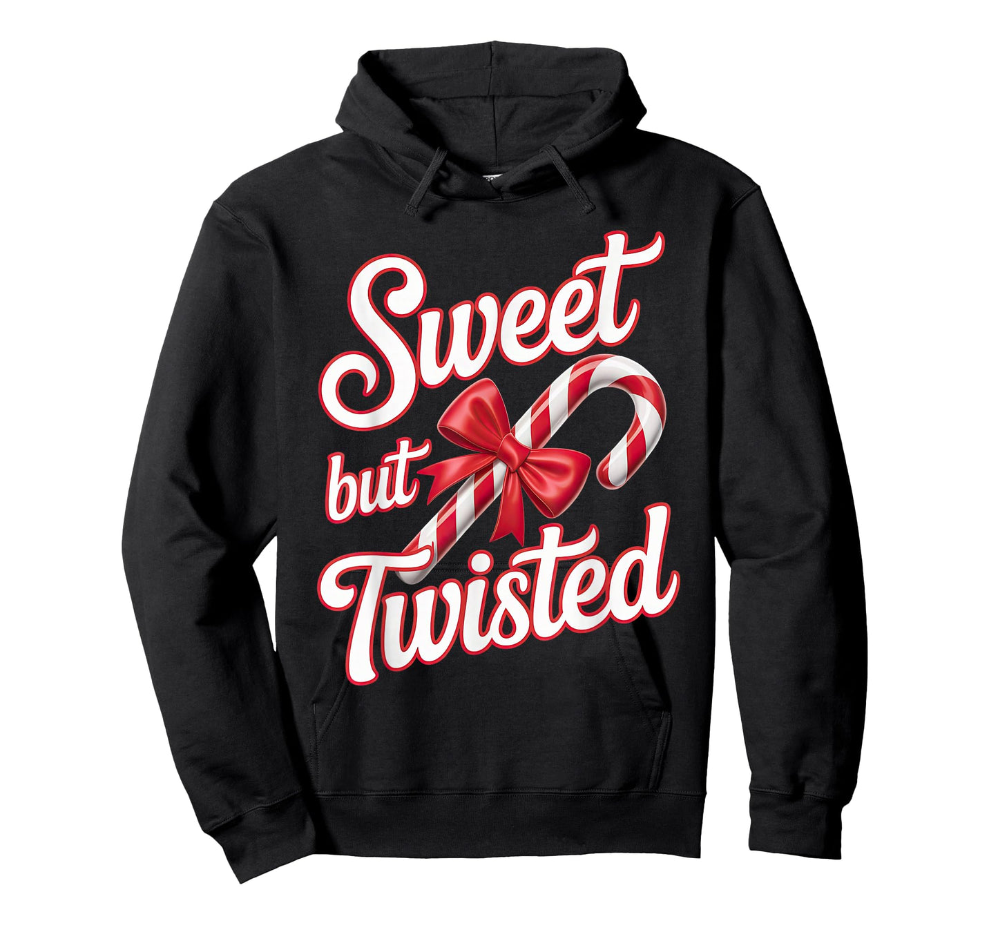 Sweet But Twisted Candy Cane Funny Christmas T-Shirt