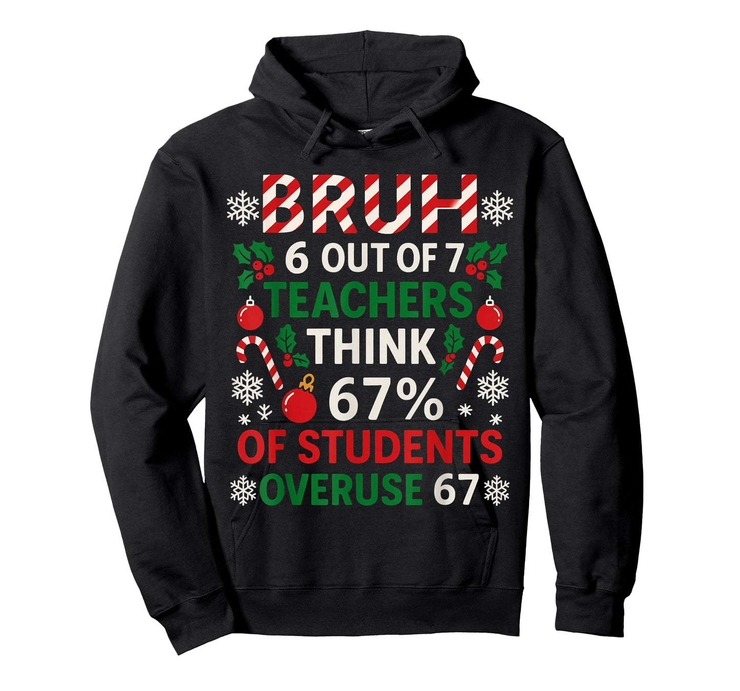 6 Out of 7 Teachers Funny Ugly Christmas Sweater 67 T-Shirt