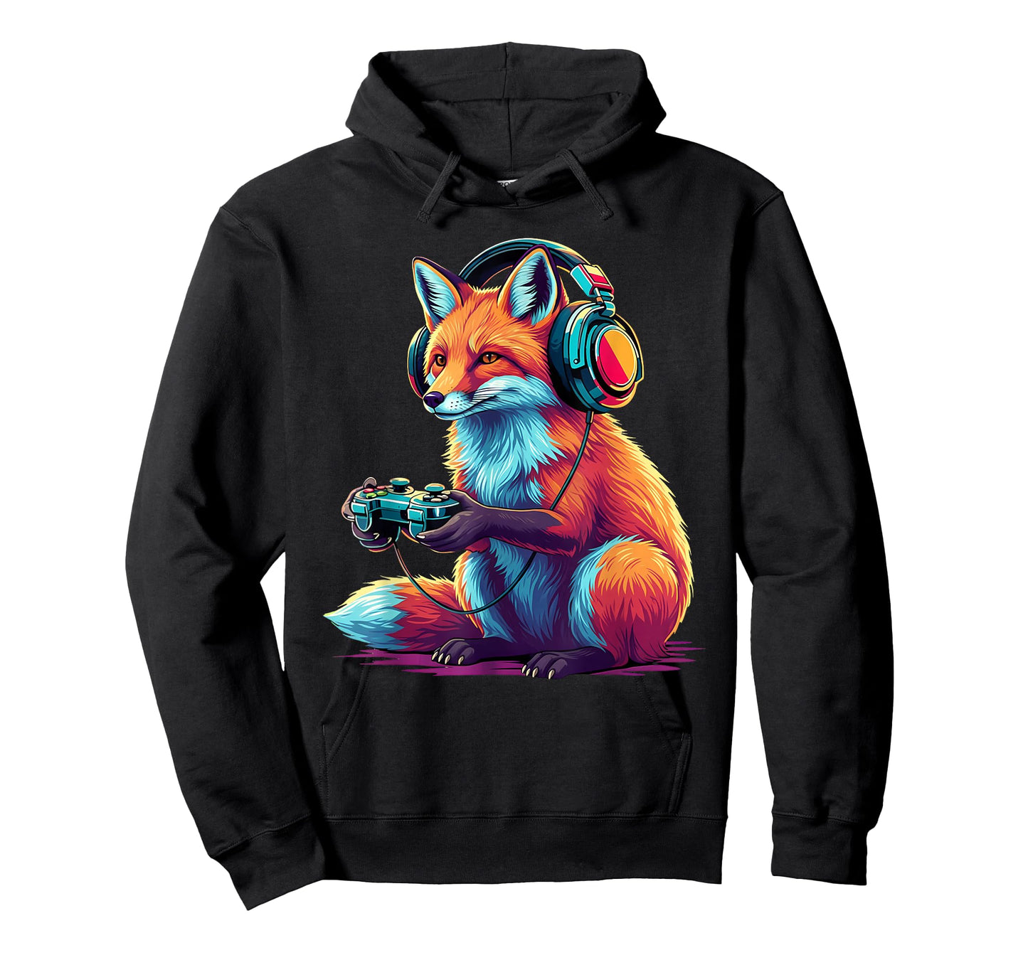 Fox Gaming Animal Video Games Funny Fox T-Shirt