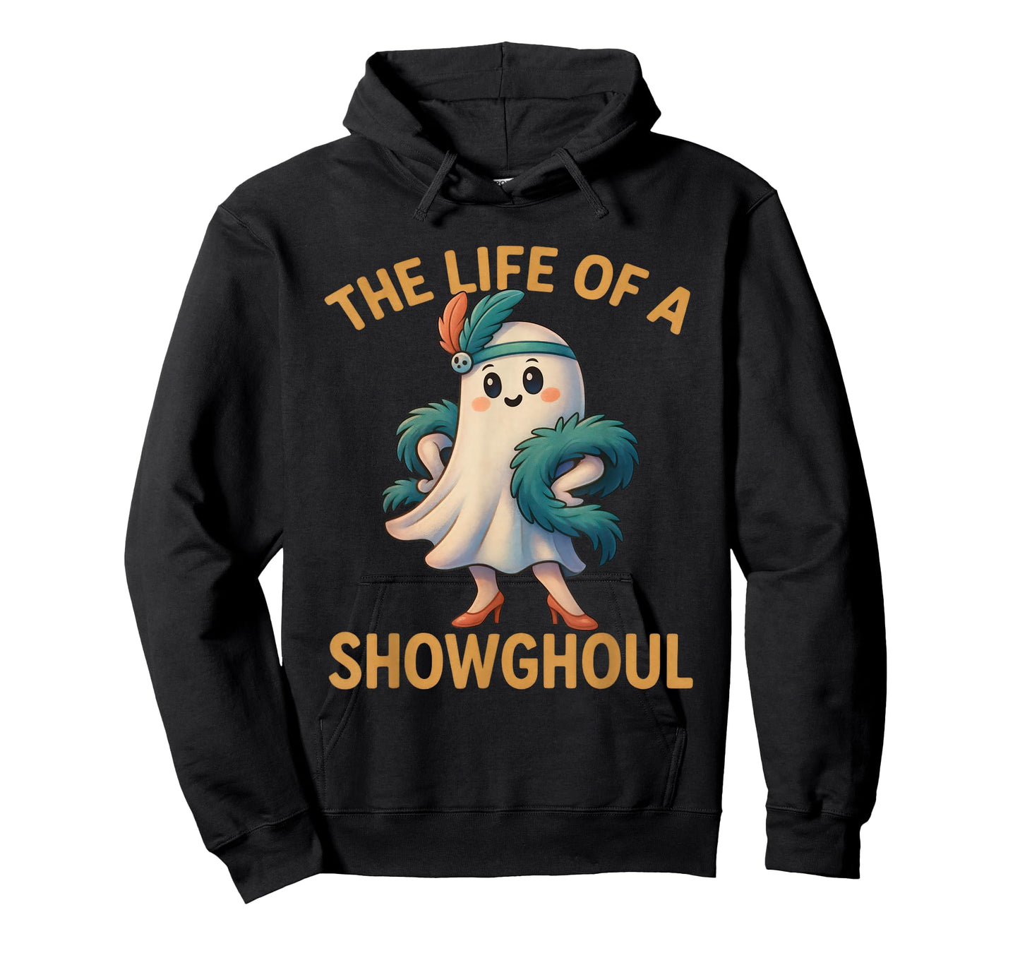 The Life of a Showghoul Flapper Ghost 1920s Retro Pun T-Shirt
