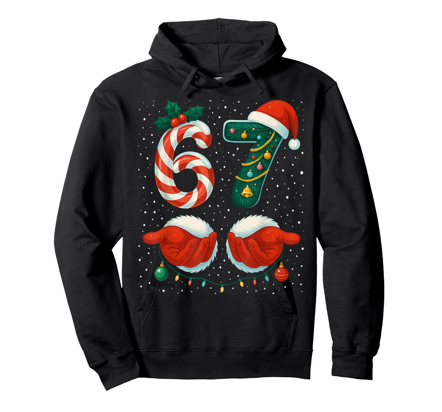 67 Christmas 6 7 Meme Pajamas Holiday Gen Alpha Slang T-Shirt