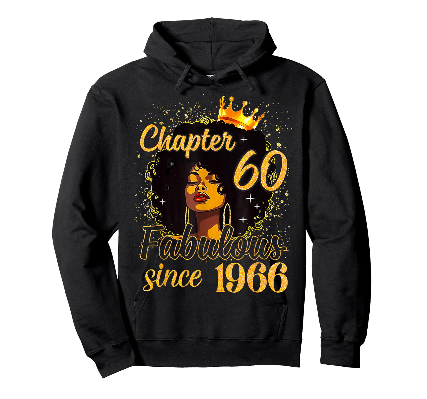 Chapter 60 Afro Queen Girl Fabulous Since 1966 Birthday T-Shirt
