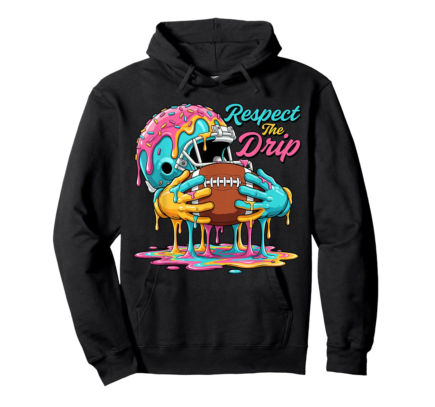 Football Player Ice Cream Sport Sprinkle Respect Drip Gaming T-Shirt