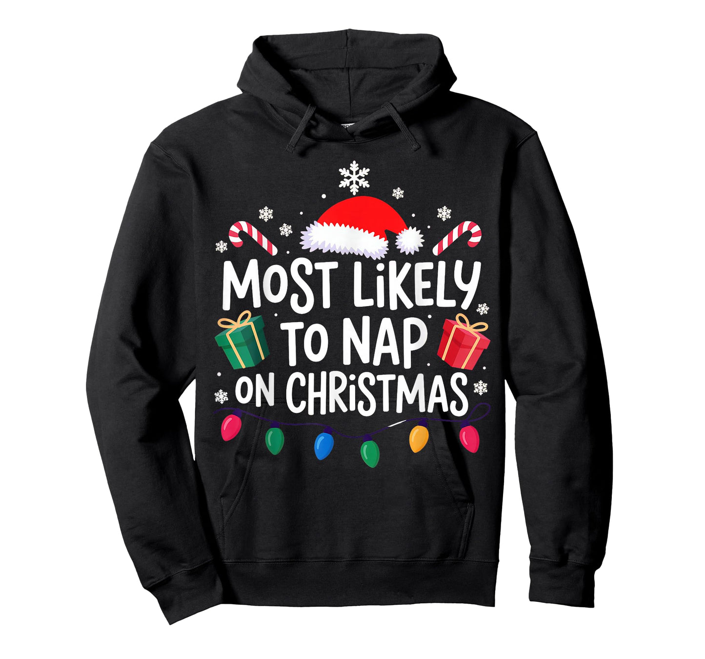 Most Likely to Nap On Christmas Family T-Shirt