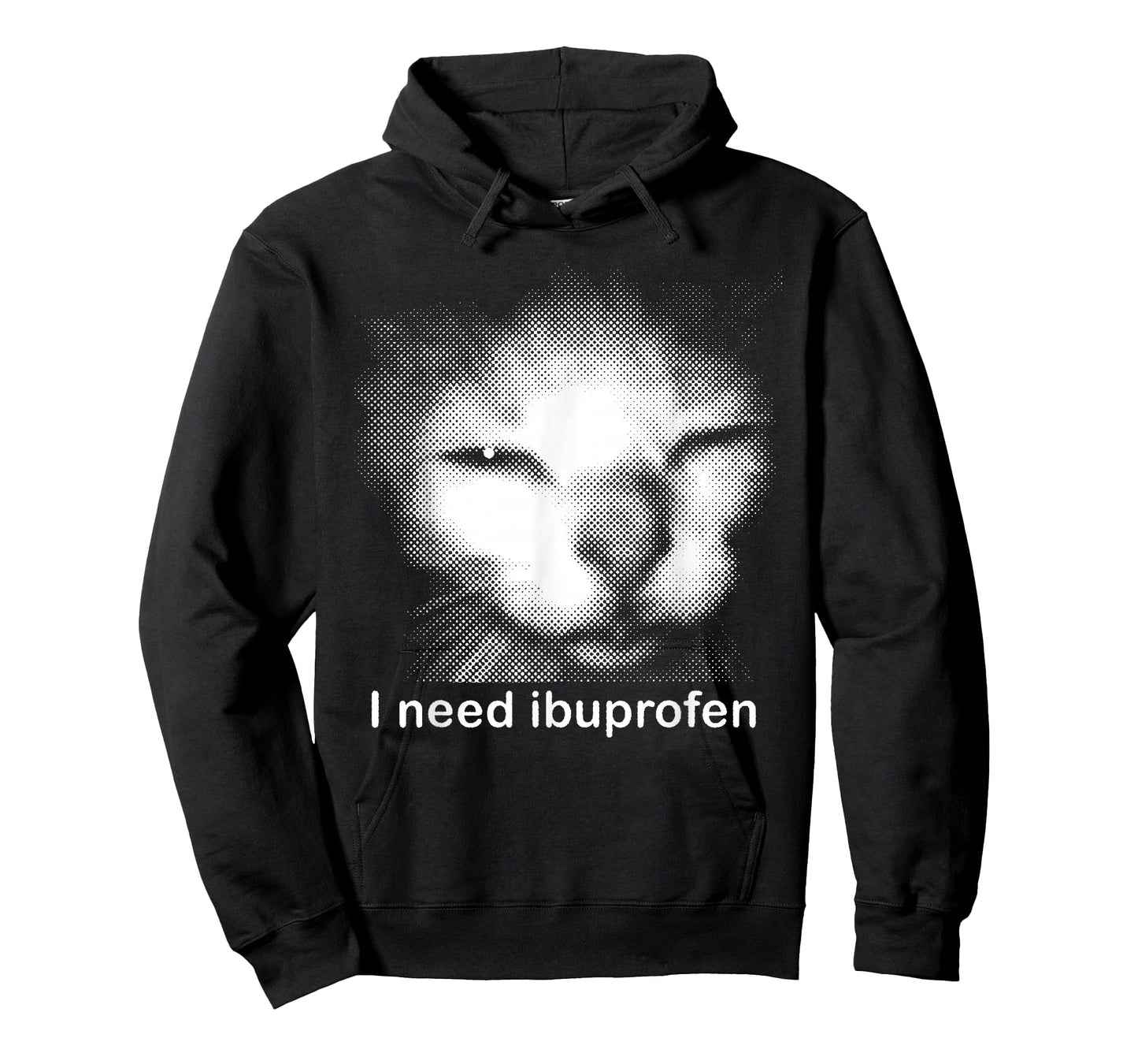 Funny Ibuprofen Cat Meme with Cringe Ugly Feline Face T-Shirt
