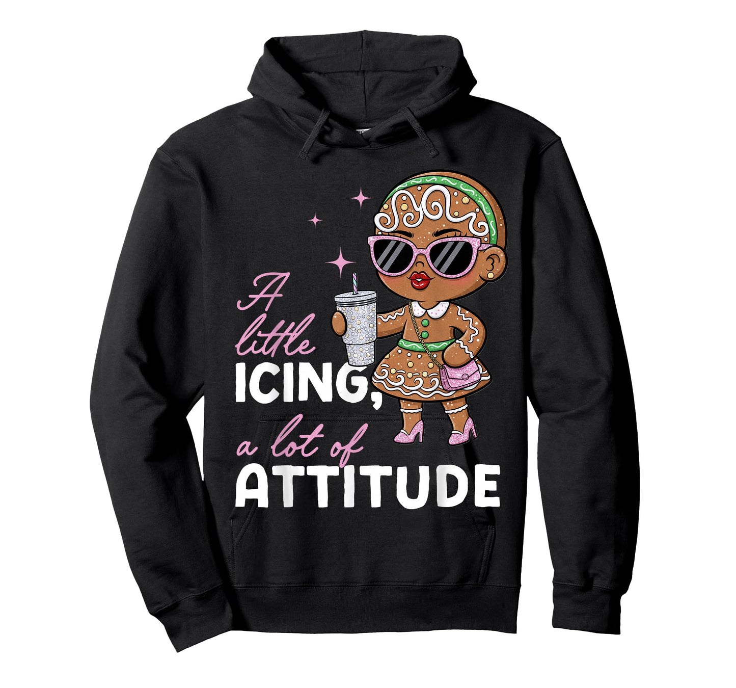 Sassy Gingerbread Girl Bougie Christmas Attitude Funny T-Shirt