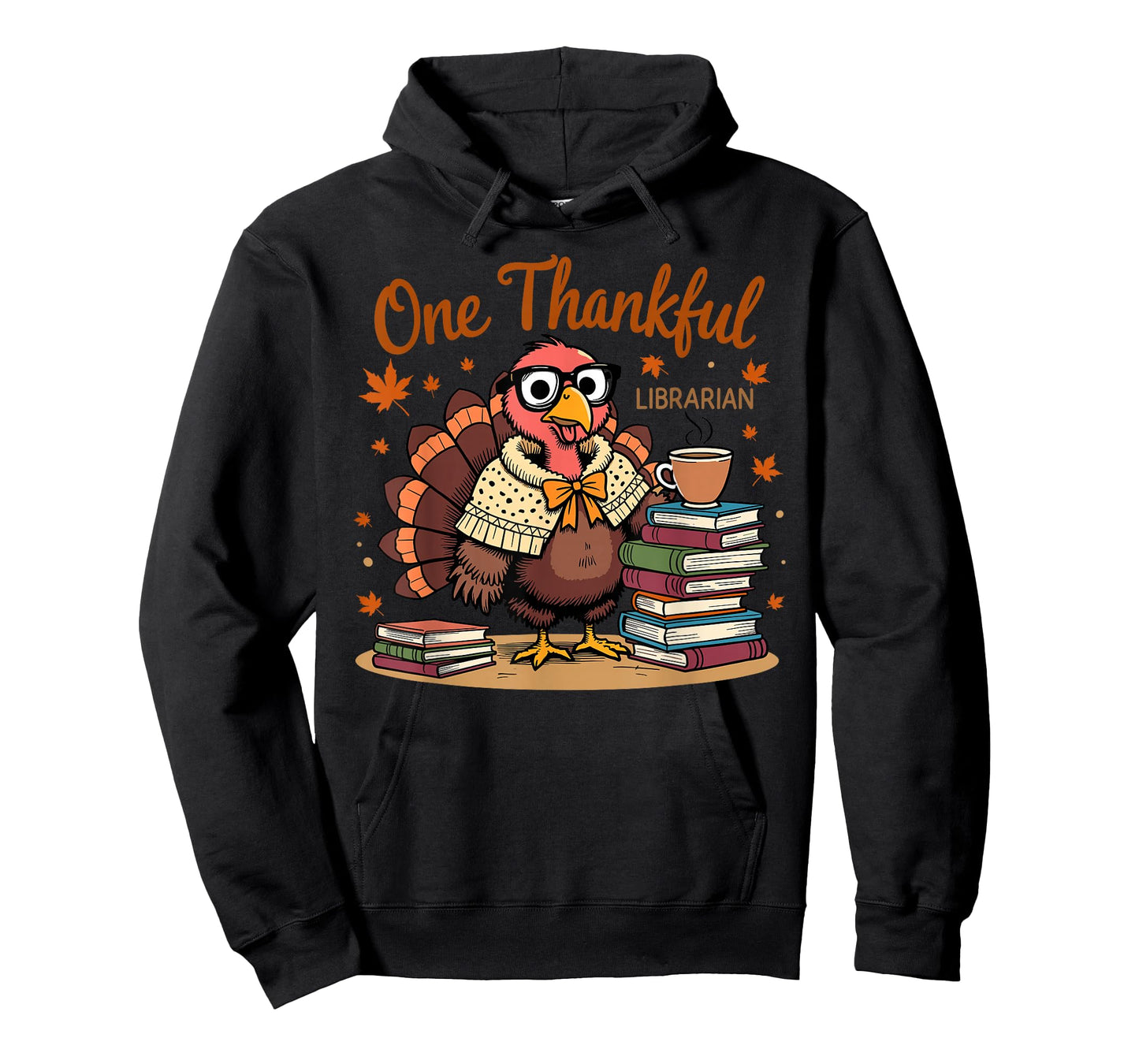 One Thankful Librarian Turkey Thanksgiving T-Shirt