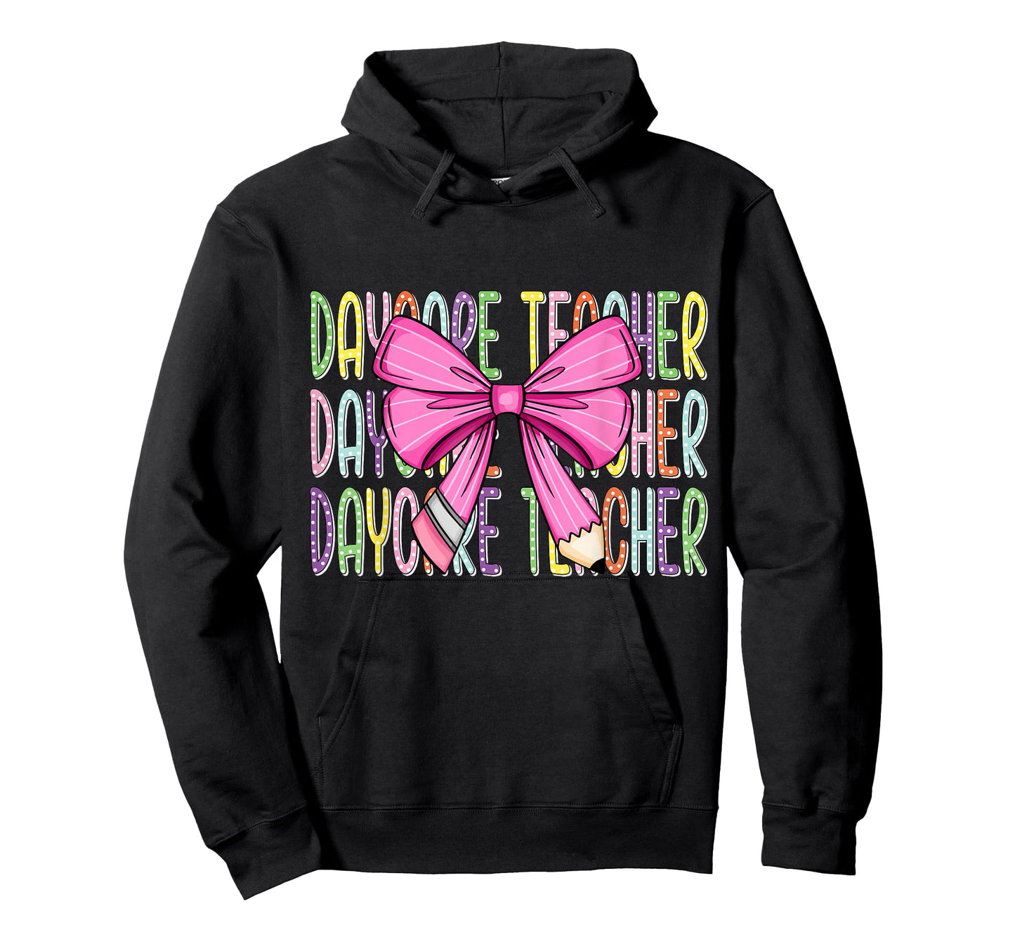 Colorful Daycare Teacher Bow Shirt T-Shirt