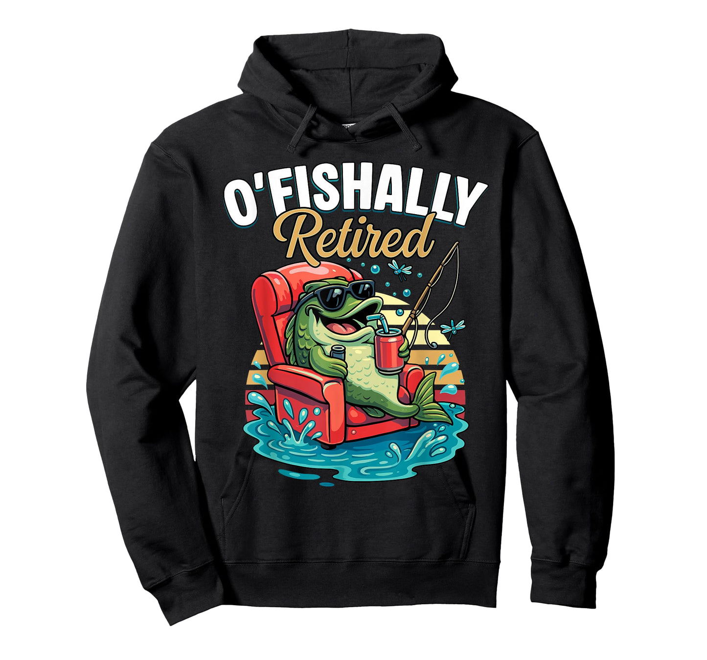 O'fishally Retired Funny Fishing Retirement Fisherman Dad T-Shirt