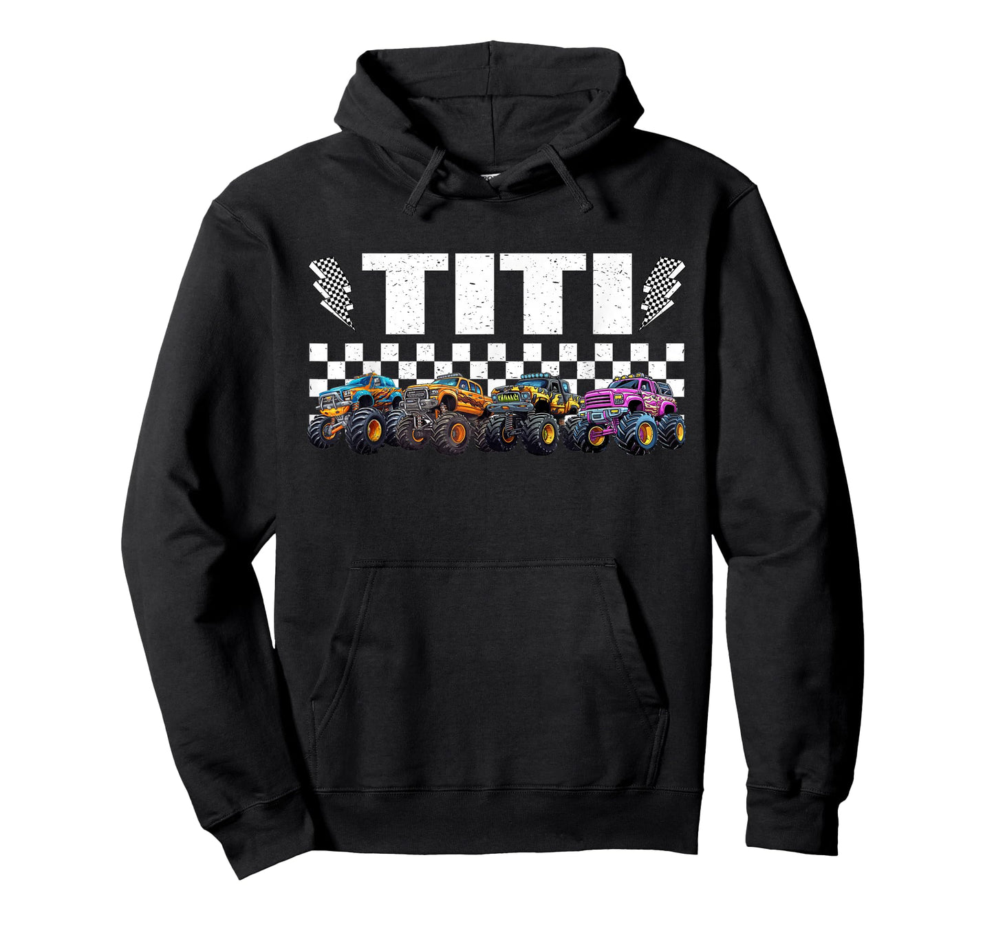 Titi Retro Monster Truck Family Crew Birthday Matching T-Shirt