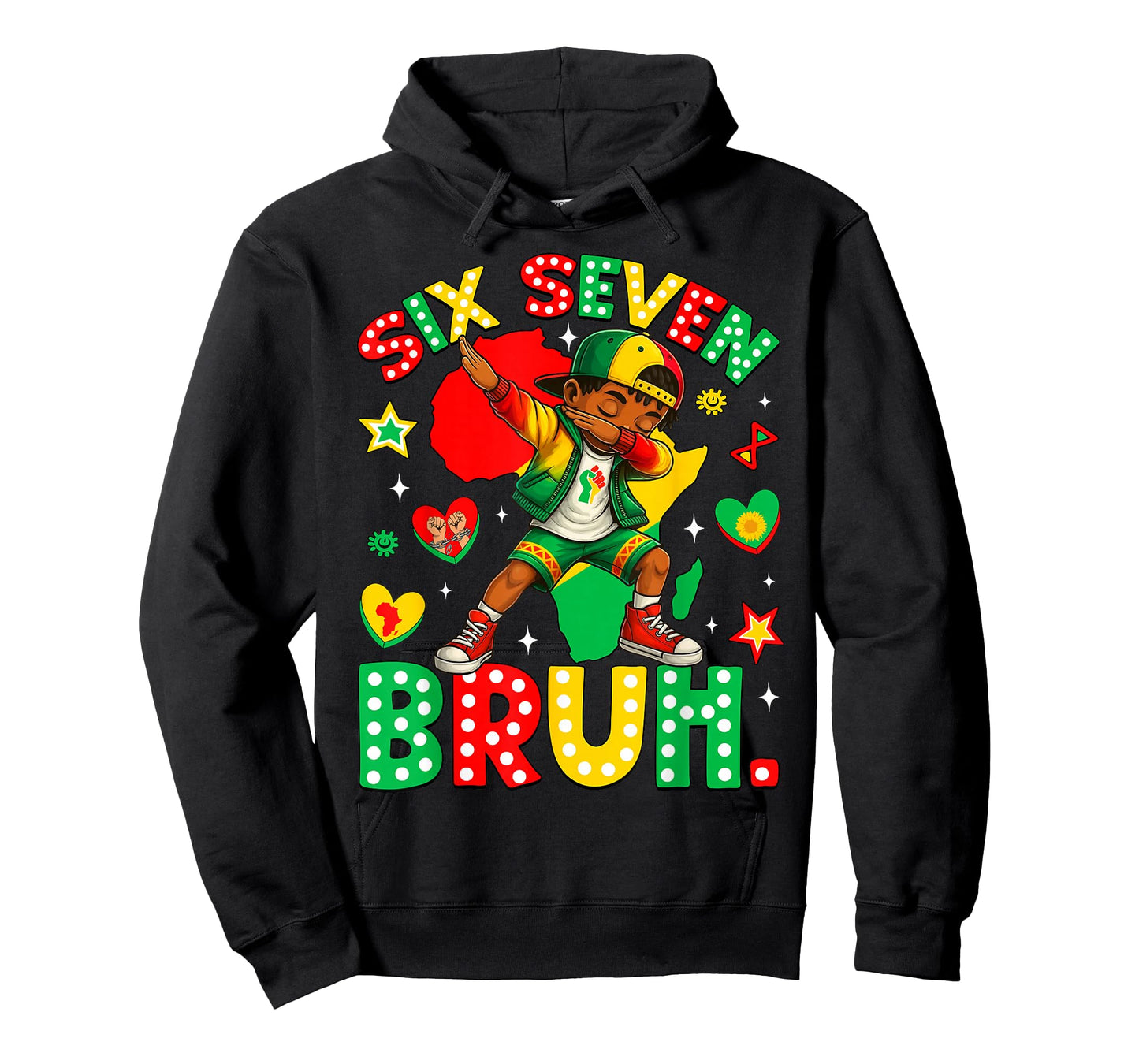 Six Seven Bruh 67 Black History African American Dabbing Boy T-Shirt