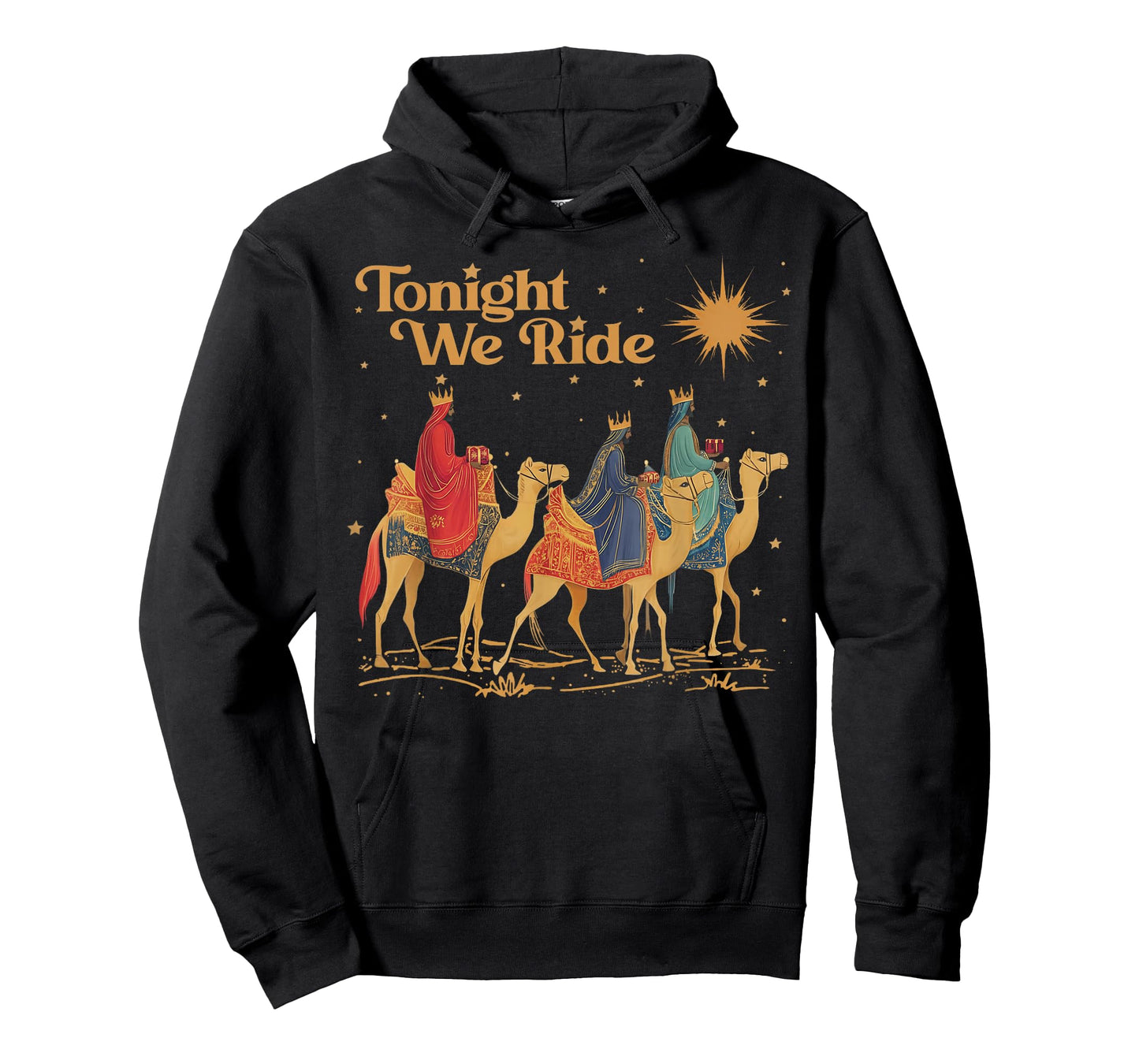 Retro Tonight We Christian Ride Christmas Christian Quote T-Shirt