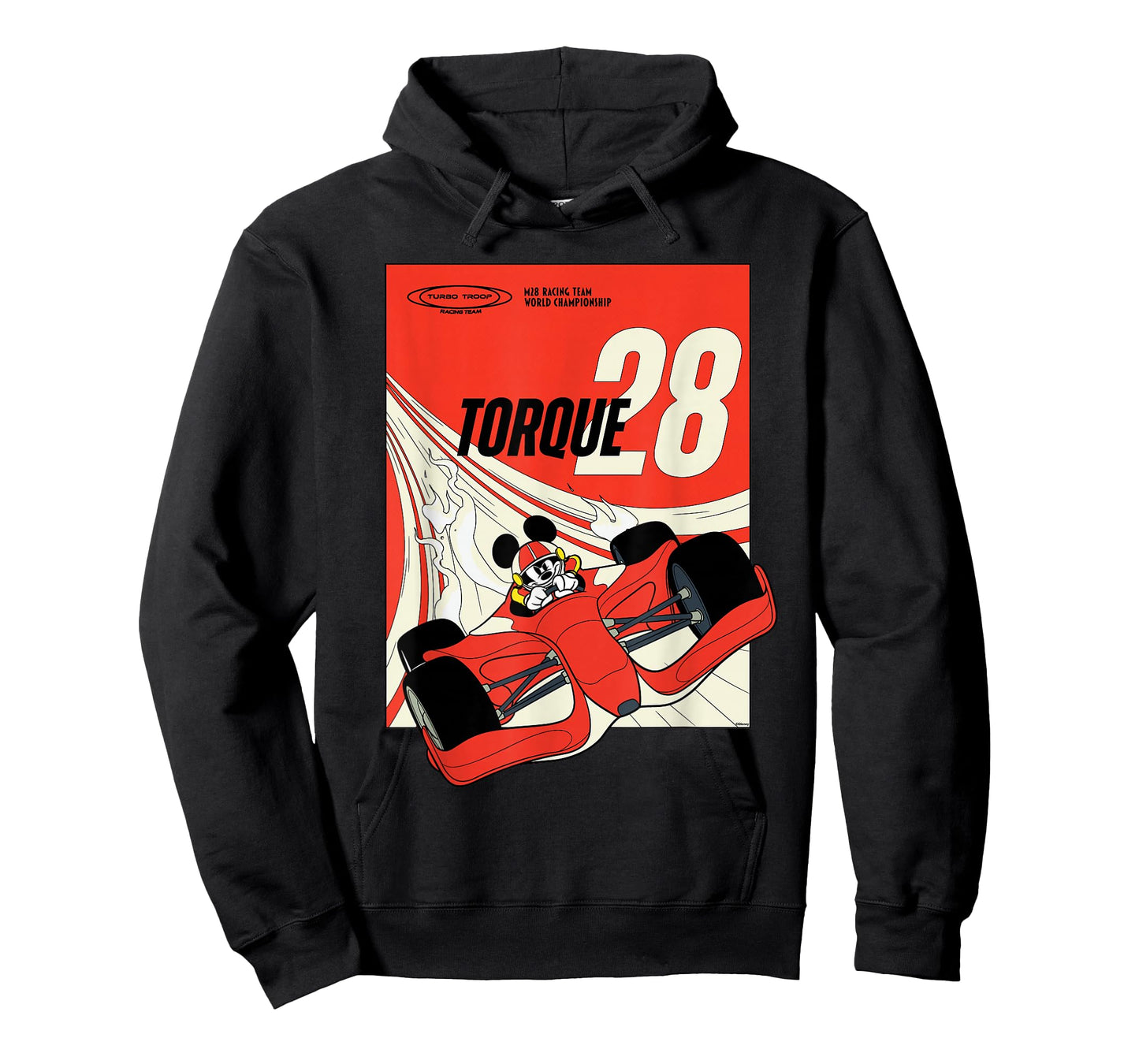 Disney Racing Mickey Mouse Torque 28 Turbo Troop Race Car T-Shirt