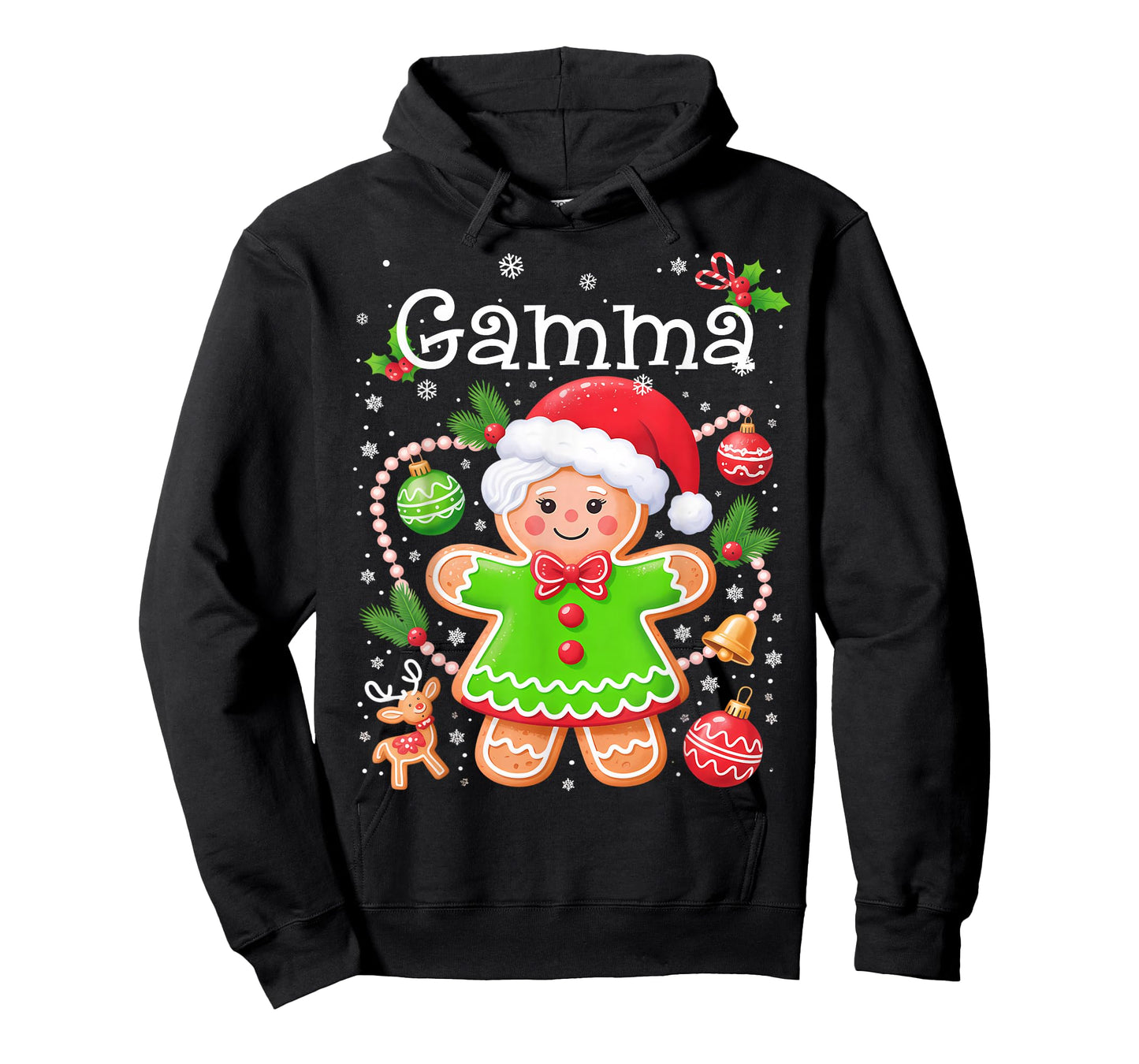 Cute Gamma Gingerbread Family Matching Christmas Cookie T-Shirt