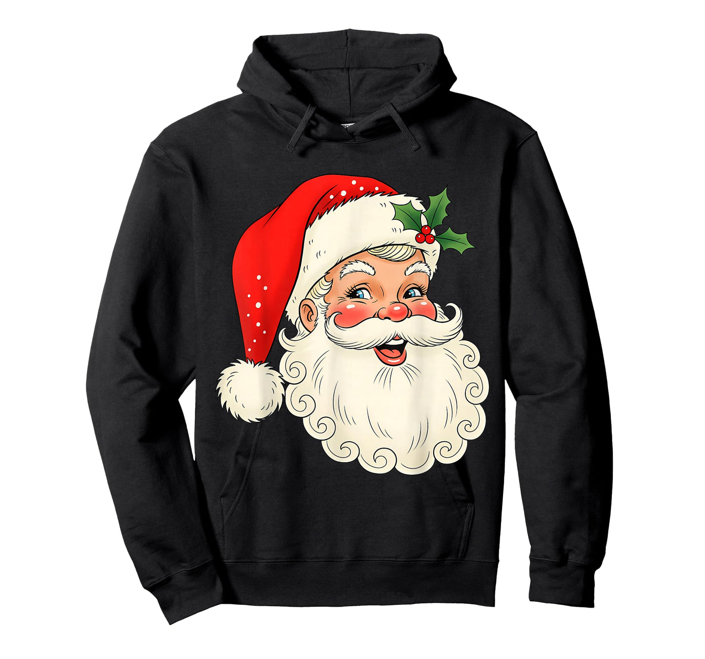 Vintage Santa Claus Face Retro Christmas Old Fashioned Xmas T-Shirt