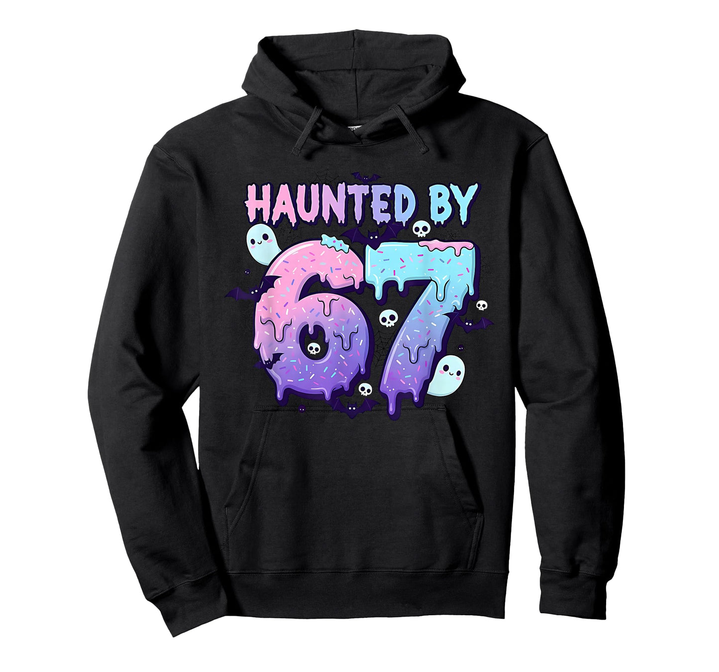 Haunted by 67 Drippy Ghost Meme Funny Halloween Girls Boys T-Shirt