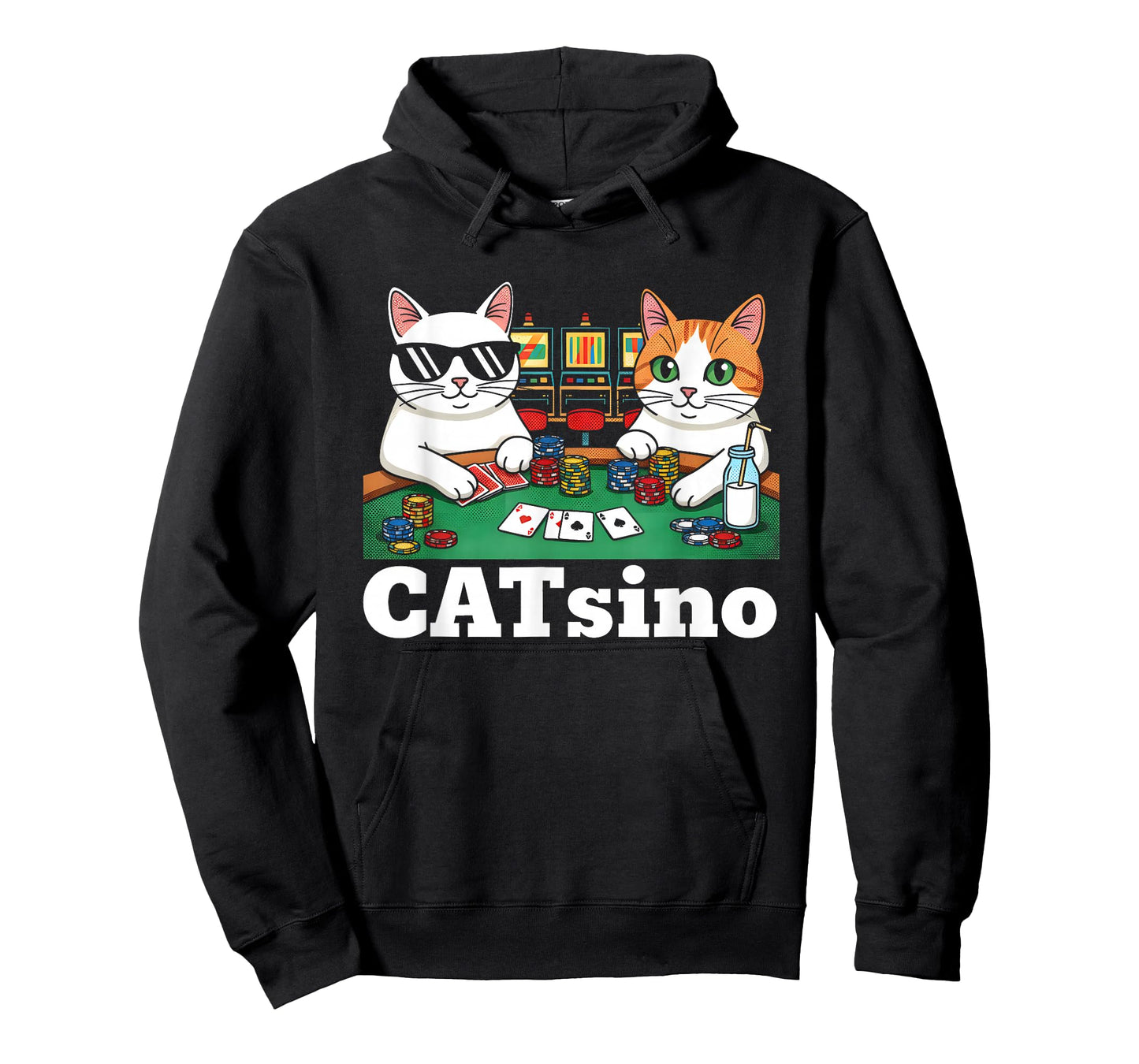 Catsino Casino Funny Cat Gambling Lover Betting T-Shirt