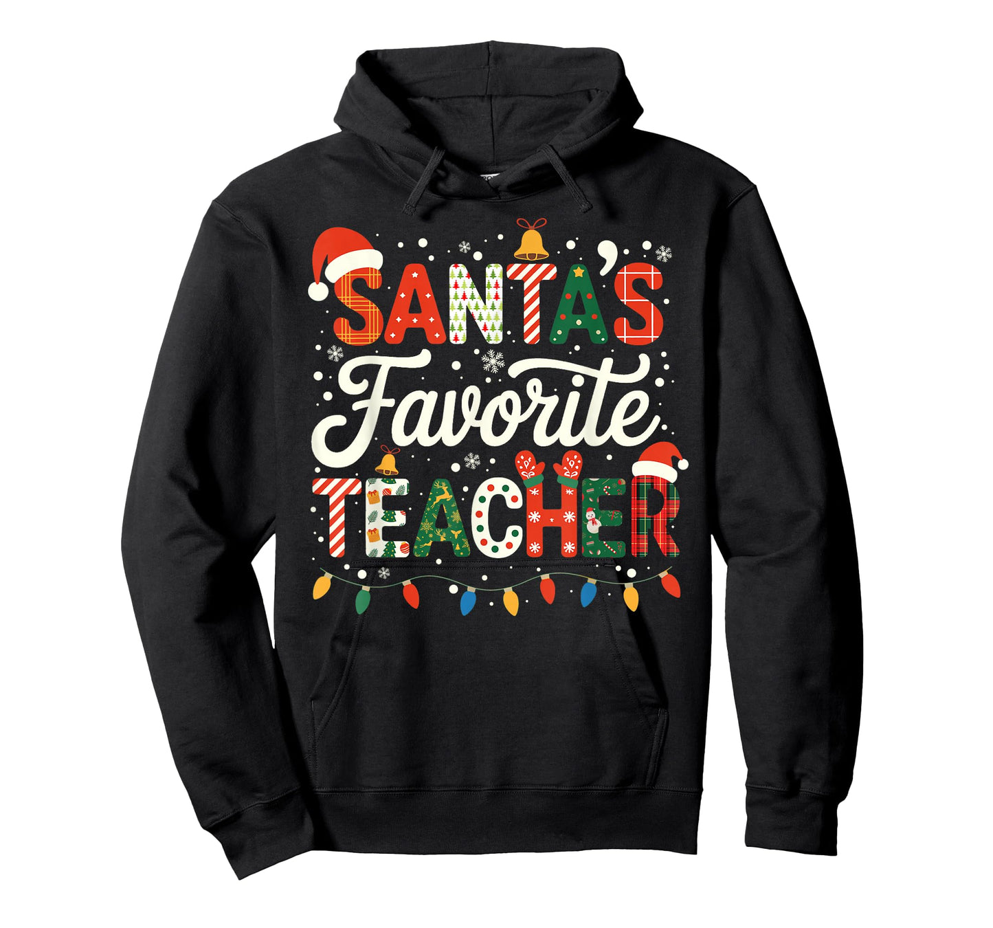 Santa’s Favorite Teacher Christmas Funny Shirt for Teachers T-Shirt