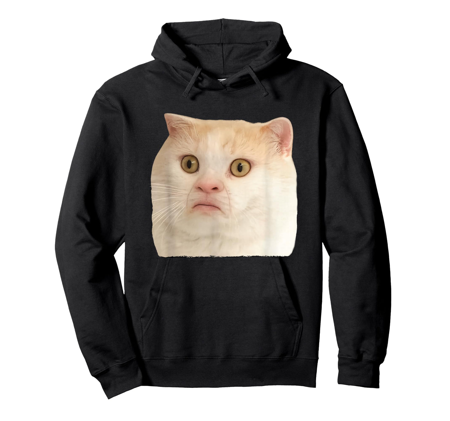 Funny Weird Cat Face Meme Silly Hilarious Cat Confused T-Shirt