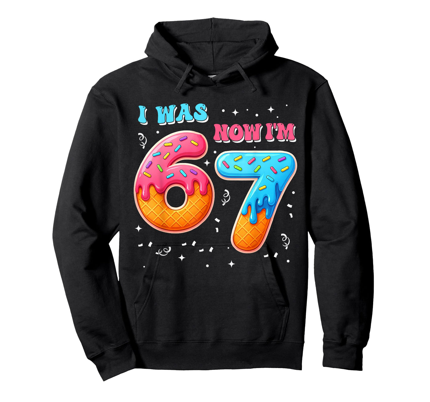 I was 6 Now I'm 7 Year Old Birthday 67 Six Seven Bday Kids T-Shirt