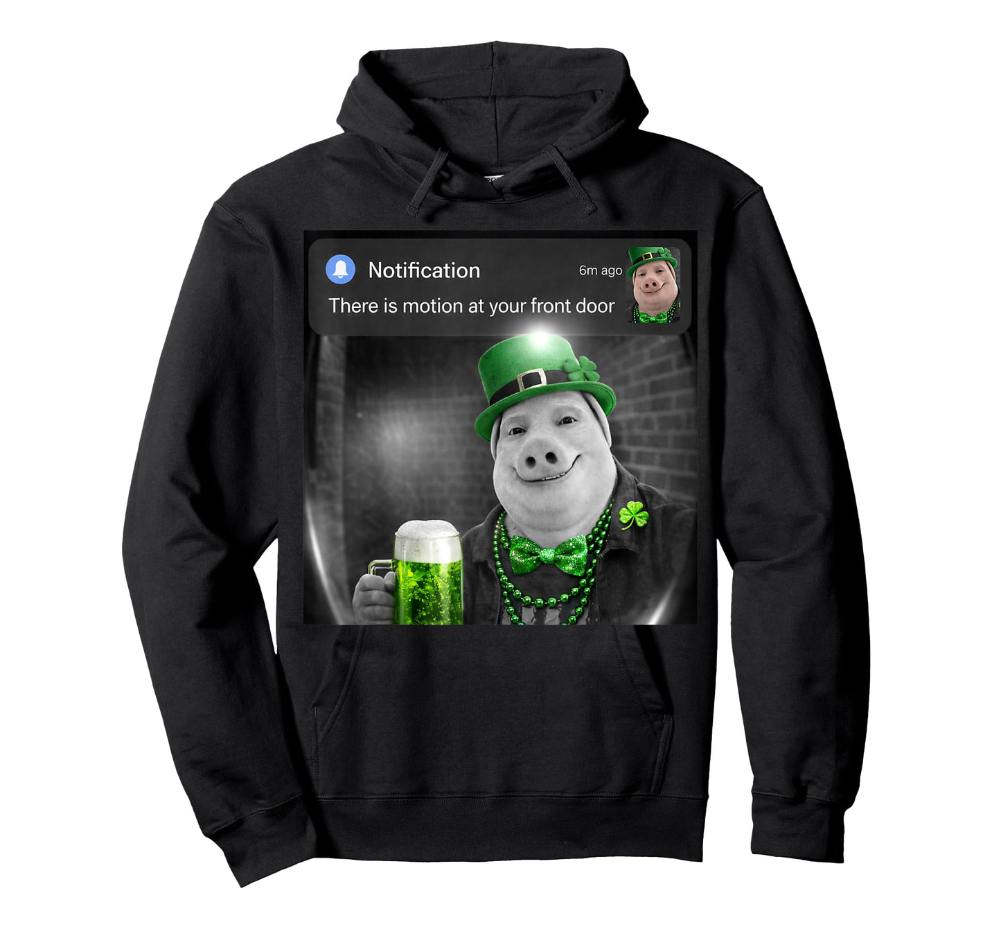 Funny St Patricks Day John Pork with Motion Meme T-Shirt