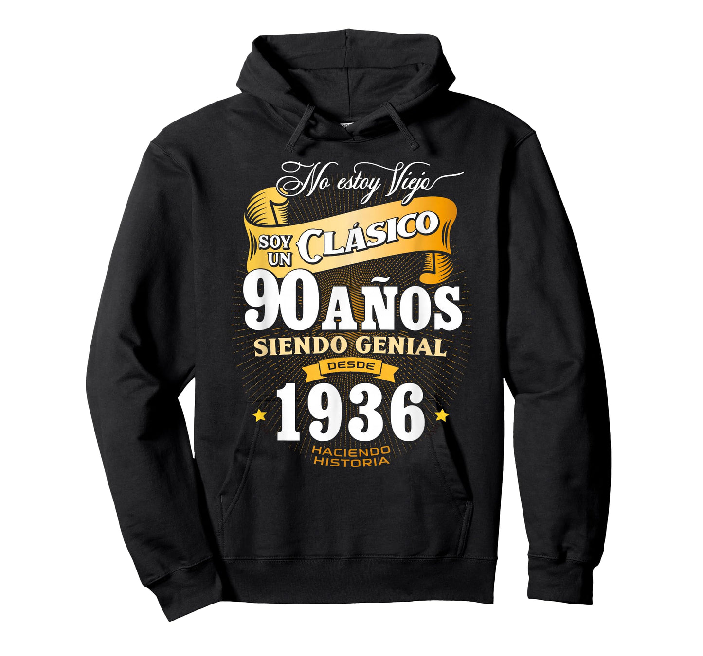 Vintage 90th Birthday Men Funny 1936 90 Birthday Spanish T-Shirt