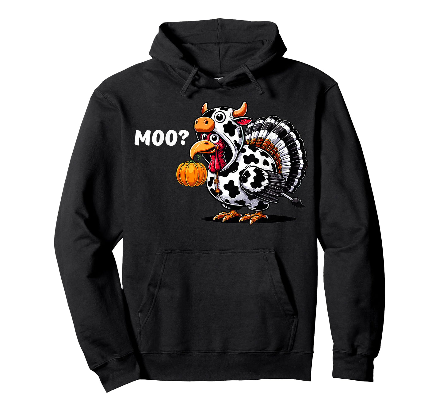 Moo Turkey Cow Costume Fall Thanksgiving Men Women T-Shirt