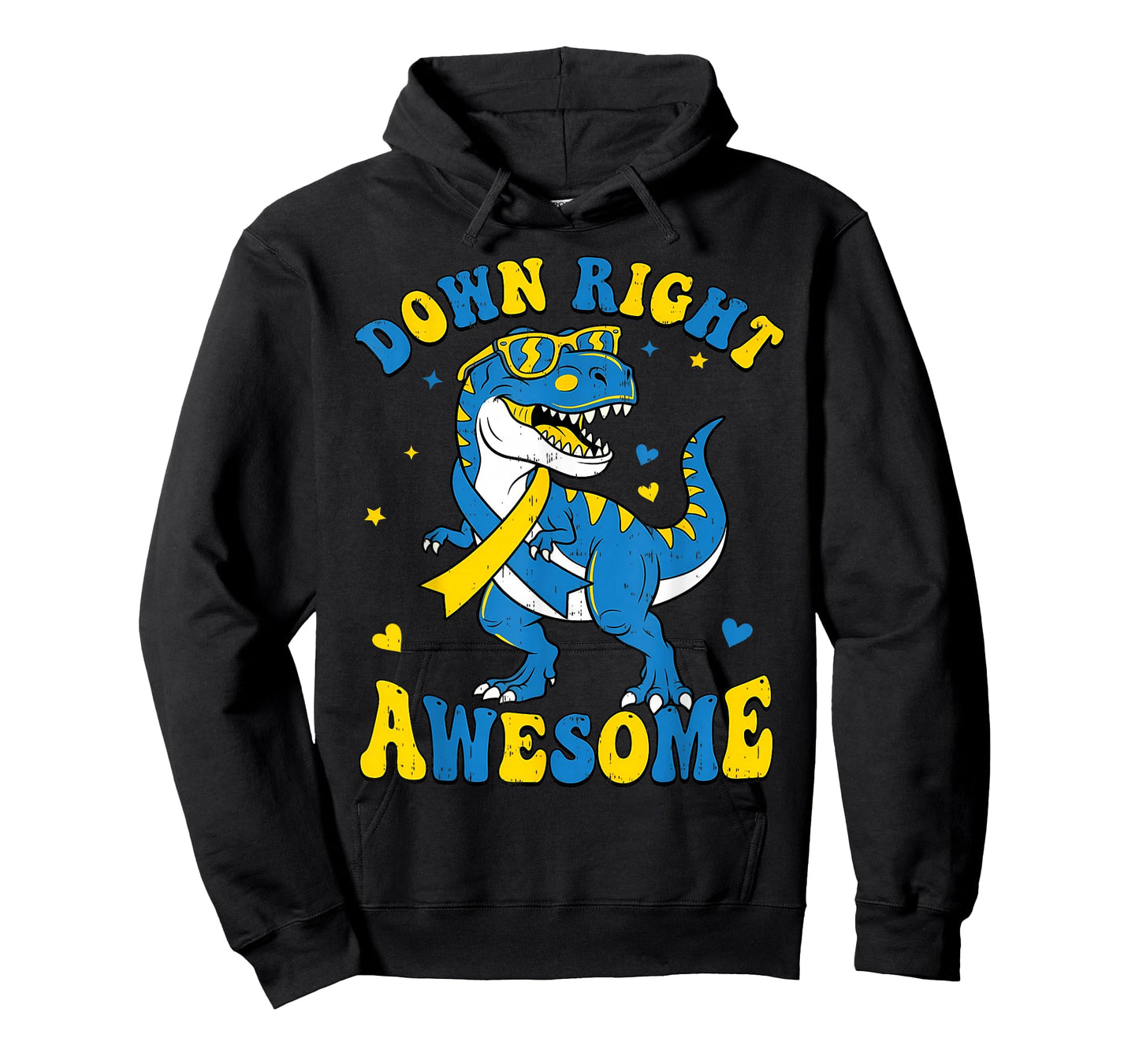 Down Right Awesome World Down Syndrome Awareness Men Boys T-Shirt