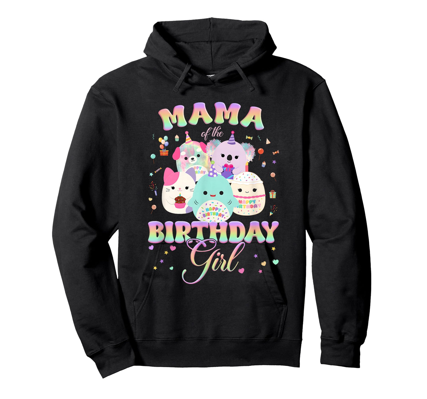 Birthday Family Squish Squad Mama of The Birthday Girl T-Shirt
